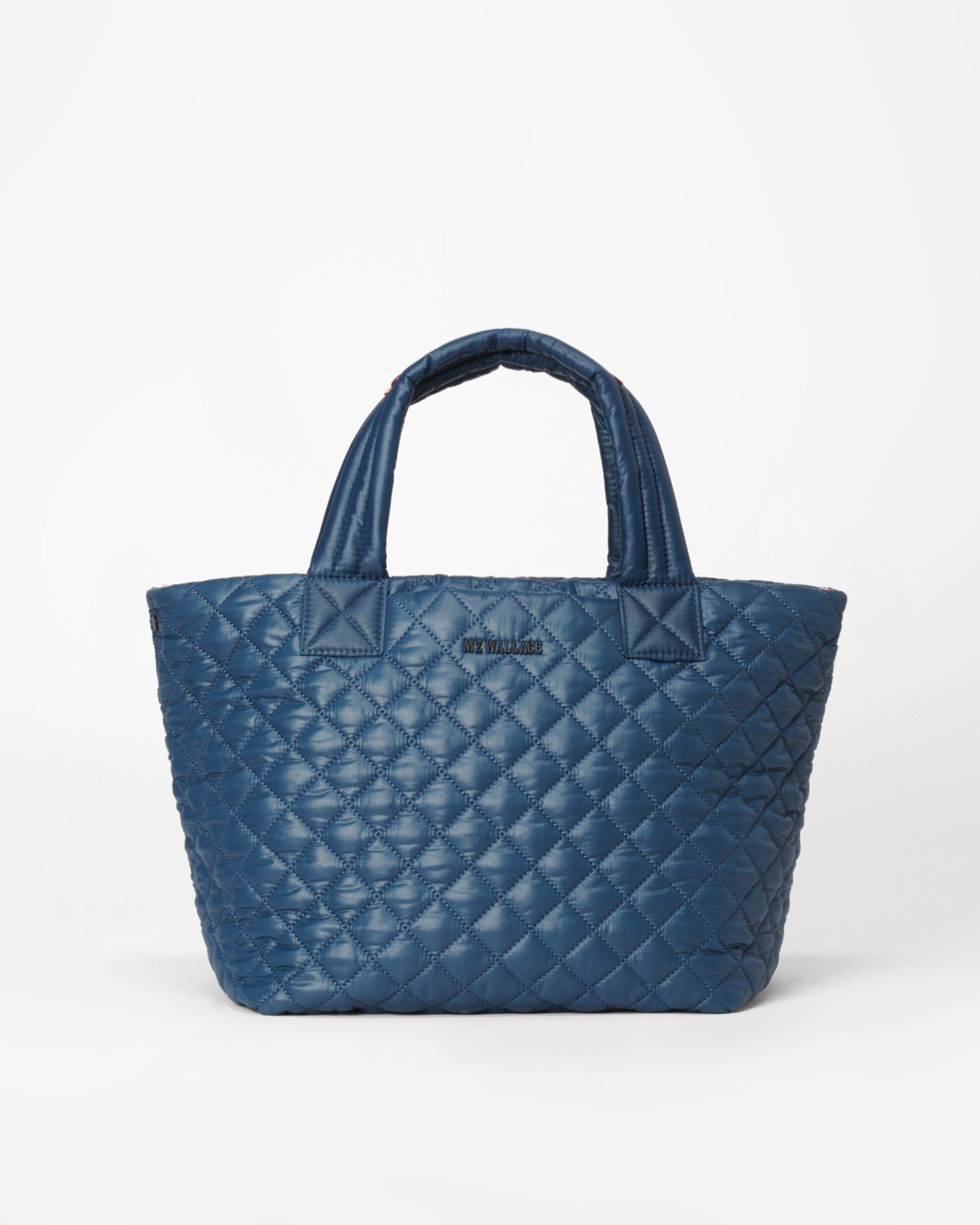 MZ Wallace Deep Teal Rec Oxford Small Metro Tote Deluxe in Blue | Lyst