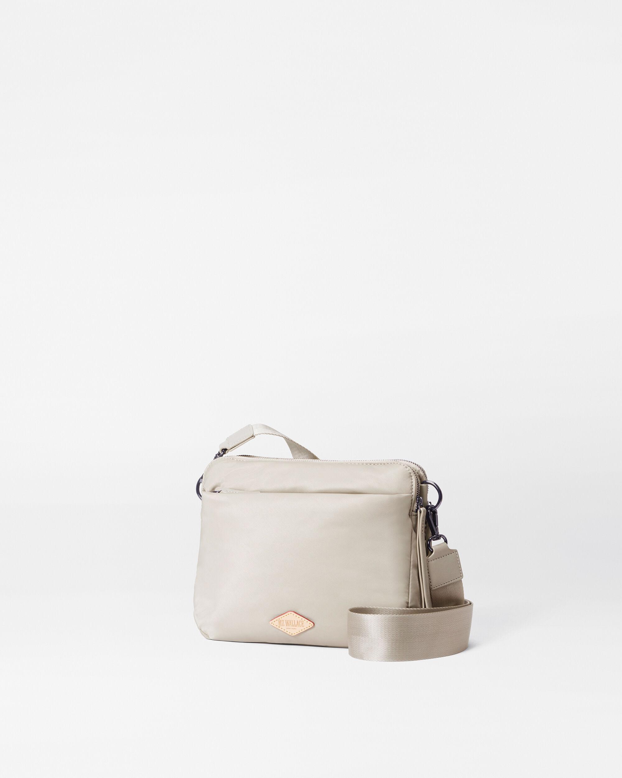 MZ Wallace Atmosphere Bedford Bowery Crossbody in Natural | Lyst