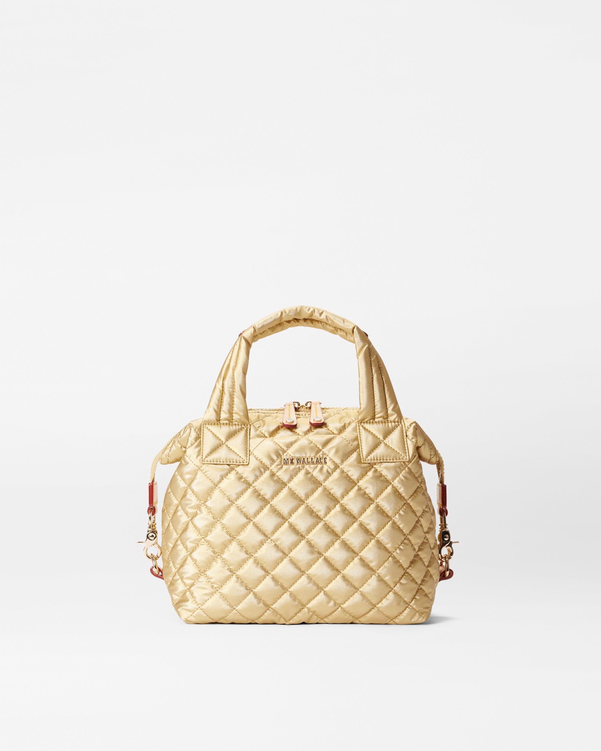 MZ Wallace Light Gold Pearl Metallic Small Sutton Deluxe Lyst UK