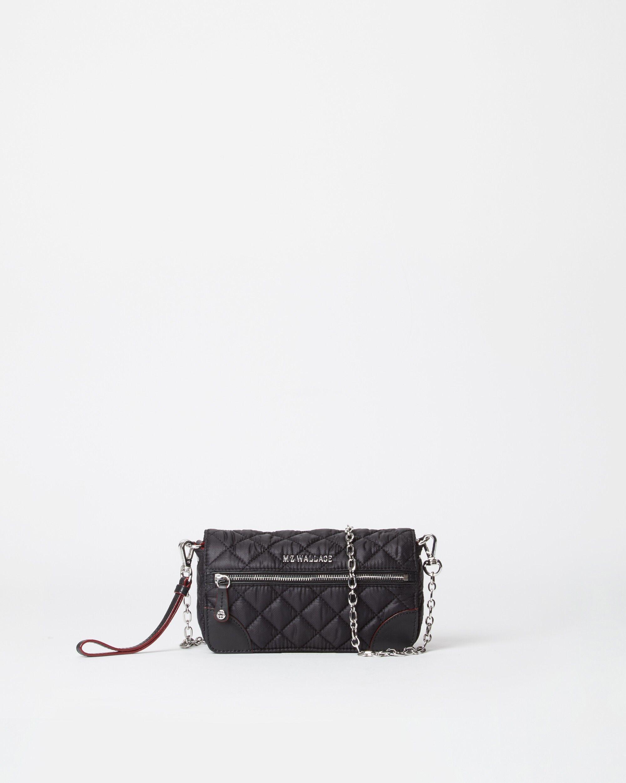 MZ Wallace Synthetic Crosby Convertible Wristlet in Black - Lyst