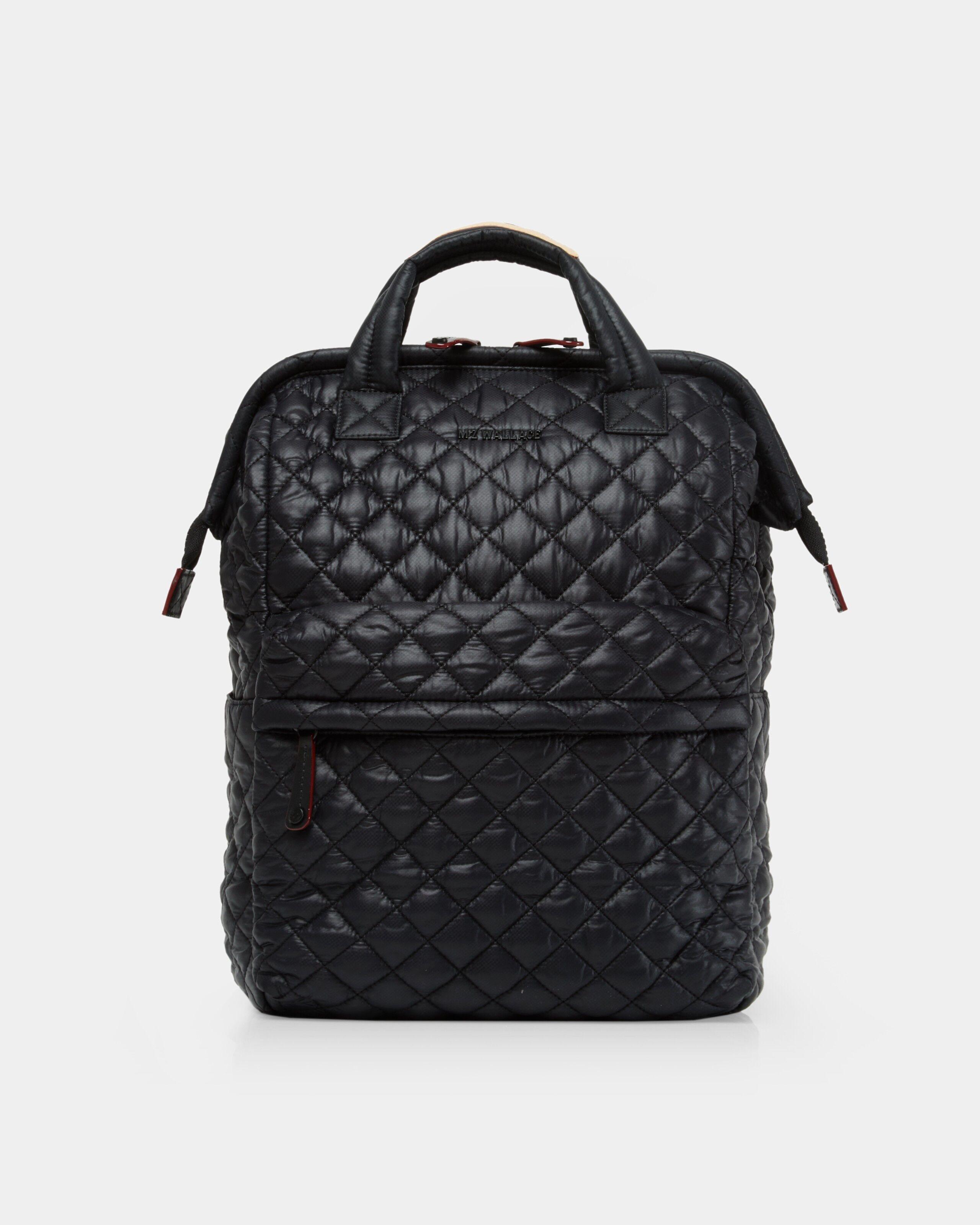 MZ Wallace Synthetic Top Handle Backpack in Black Lyst