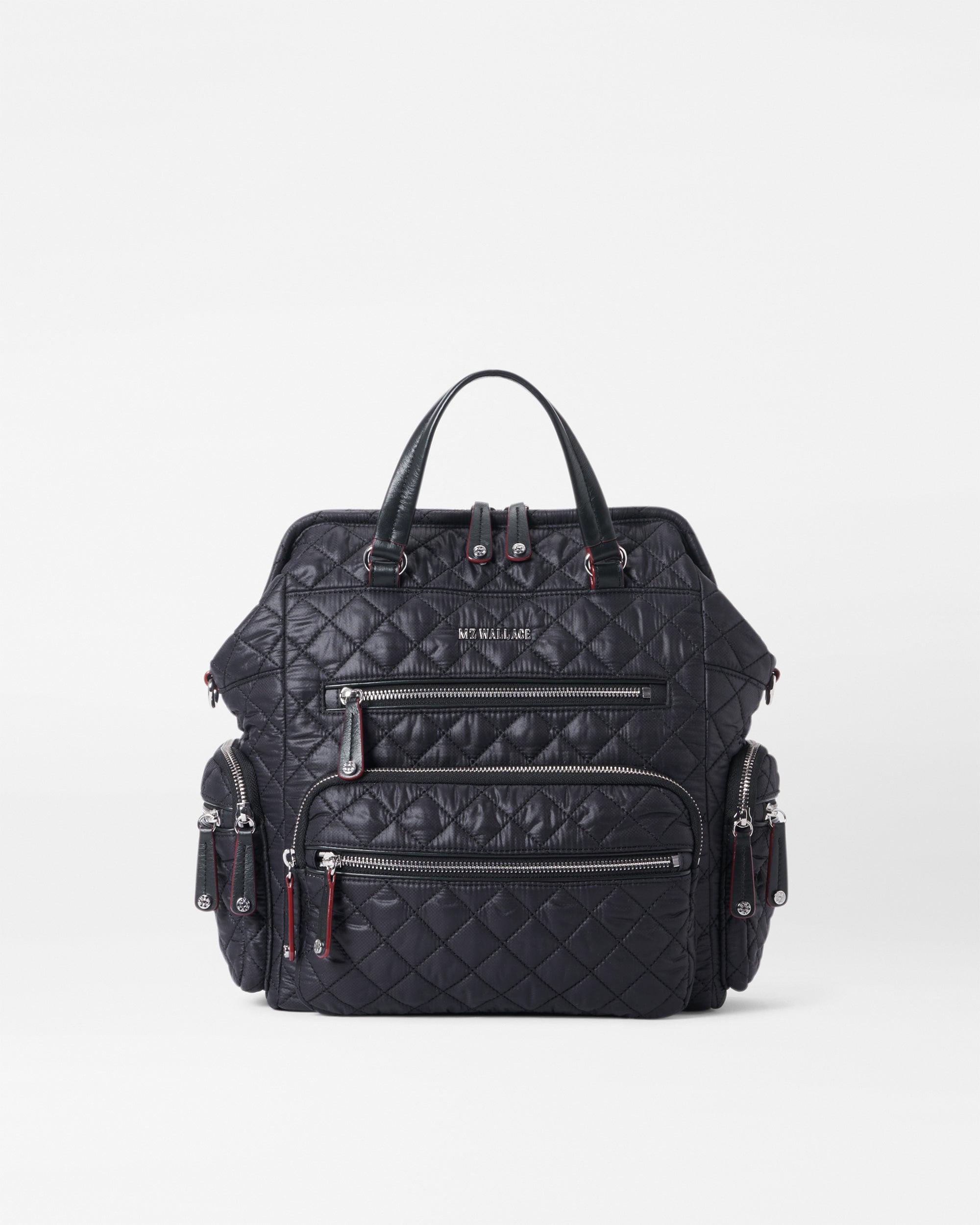 MZ Wallace Black Crosby Frame Backpack in Blue Lyst Canada