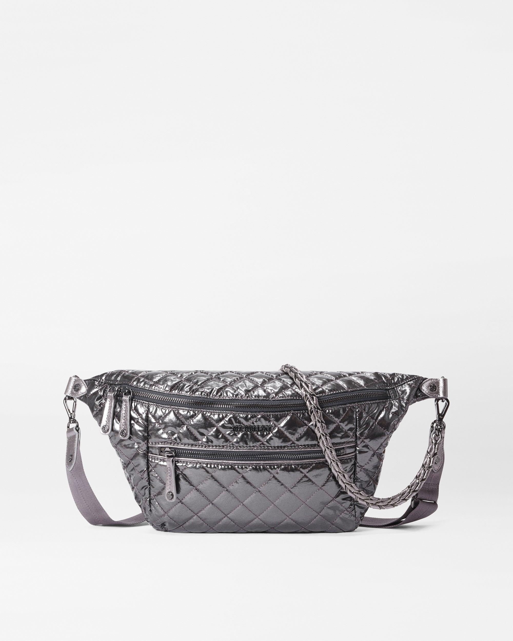 MZ Wallace Crosby Quilted Nylon Crossbody Sling Bag