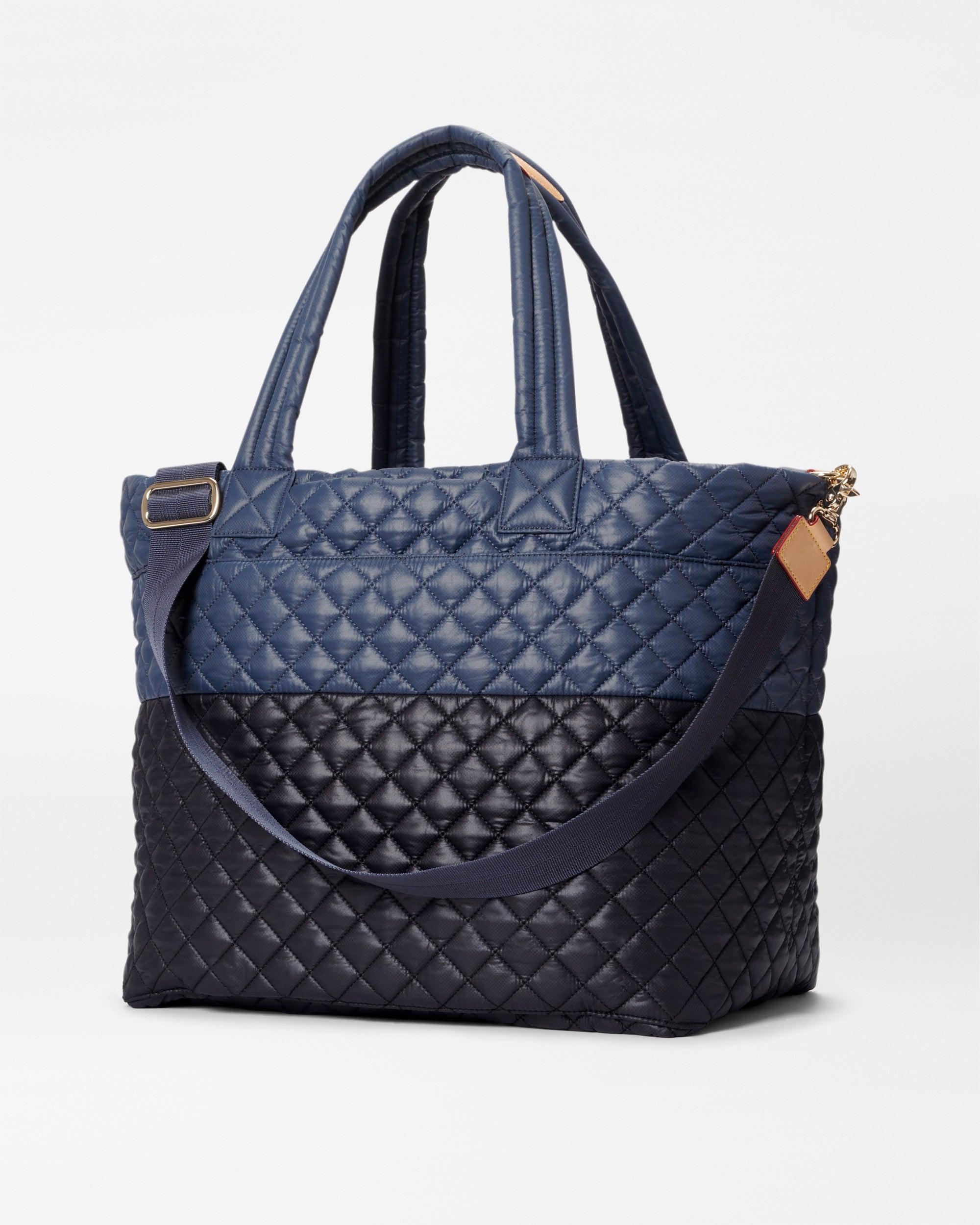 MZ Wallace Black navy Large Metro Tote Deluxe in Blue Lyst UK
