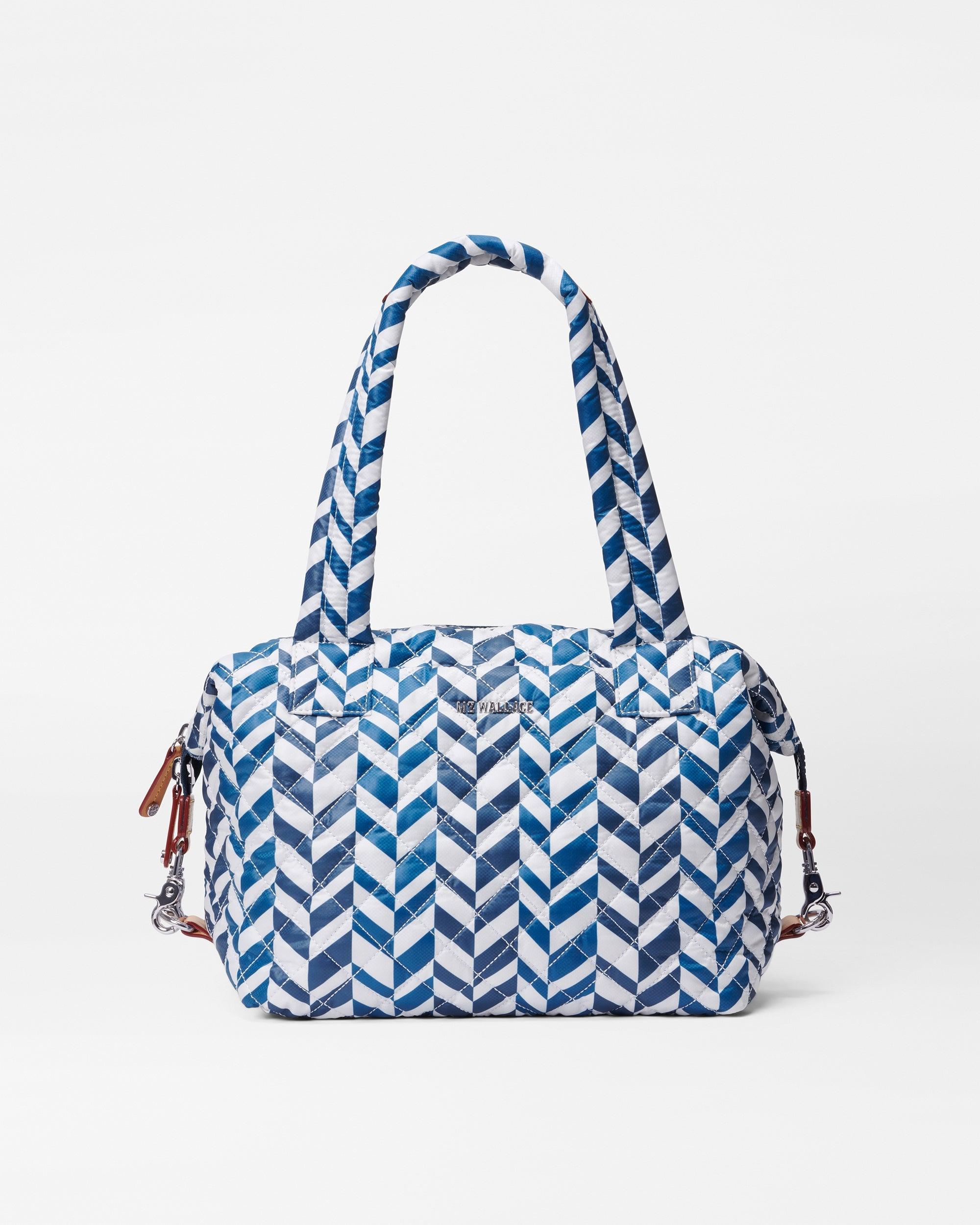 MZ Wallace Ocean Tile Medium Sutton Deluxe In Blue Lyst mz-wallace-ocean-tile-medium-sutton-deluxe-in-blue-lyst