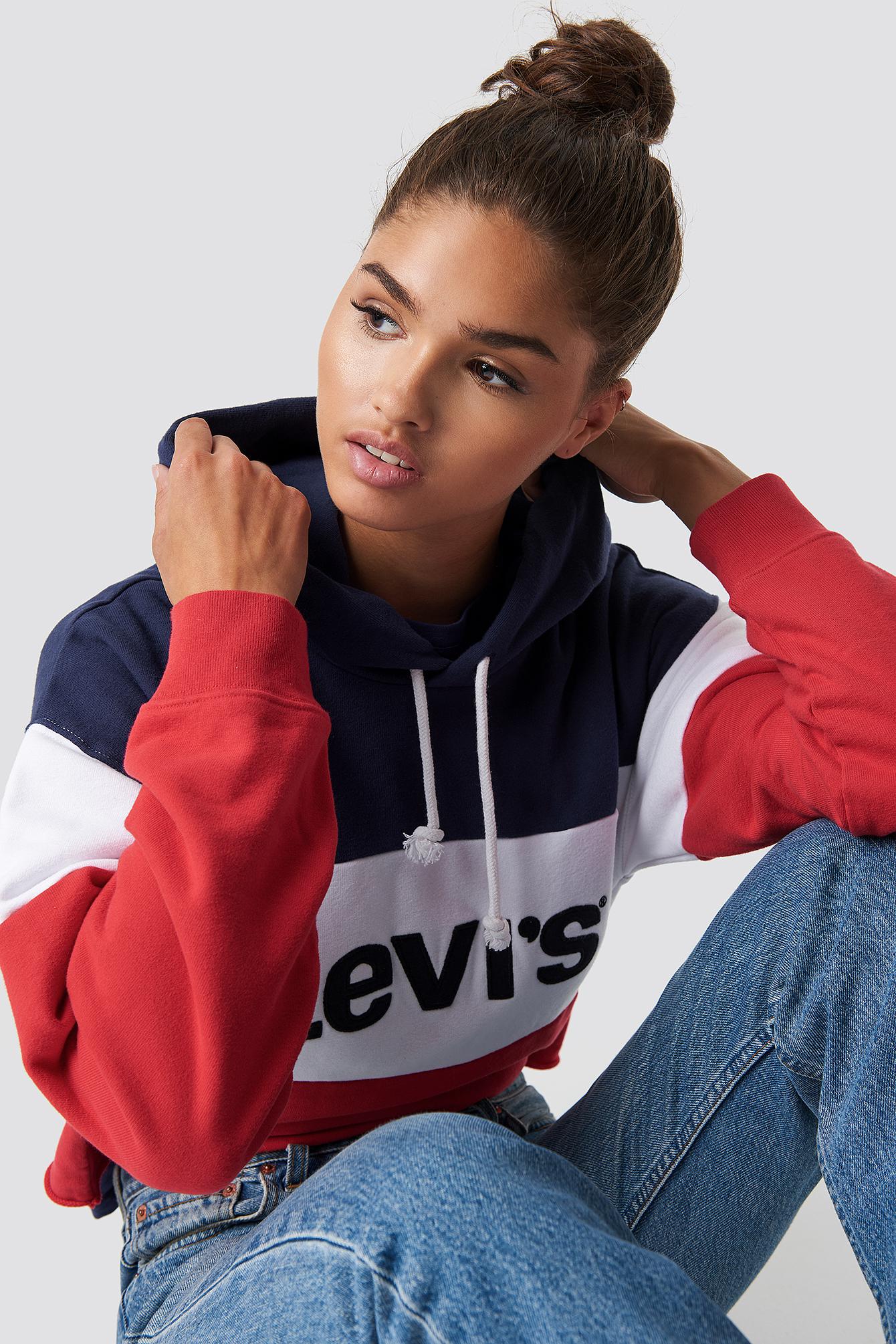 levis colorblock hoodie