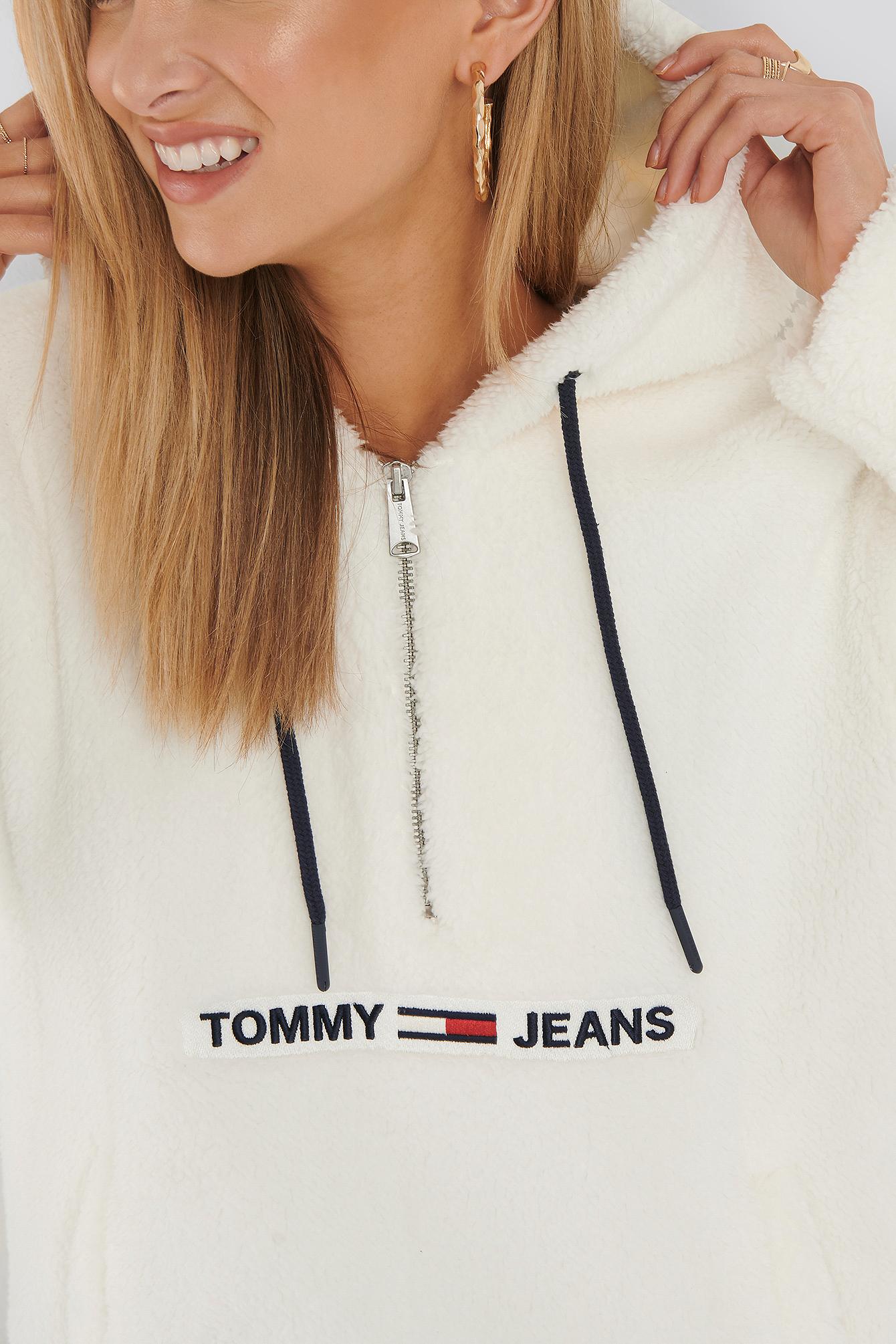 Tommy Hilfiger Synthetic Tommy Teddy Popover Jacket White - Lyst