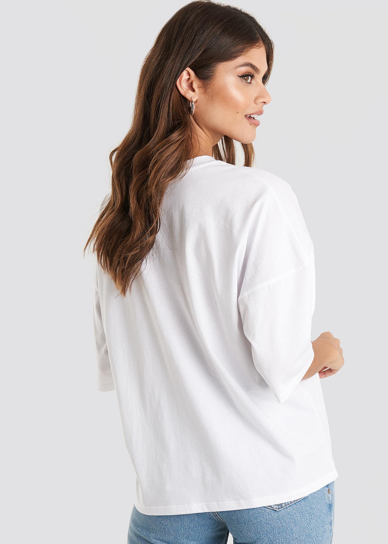 NAKD Cotton Oversized Boxy Tshirt White Lyst