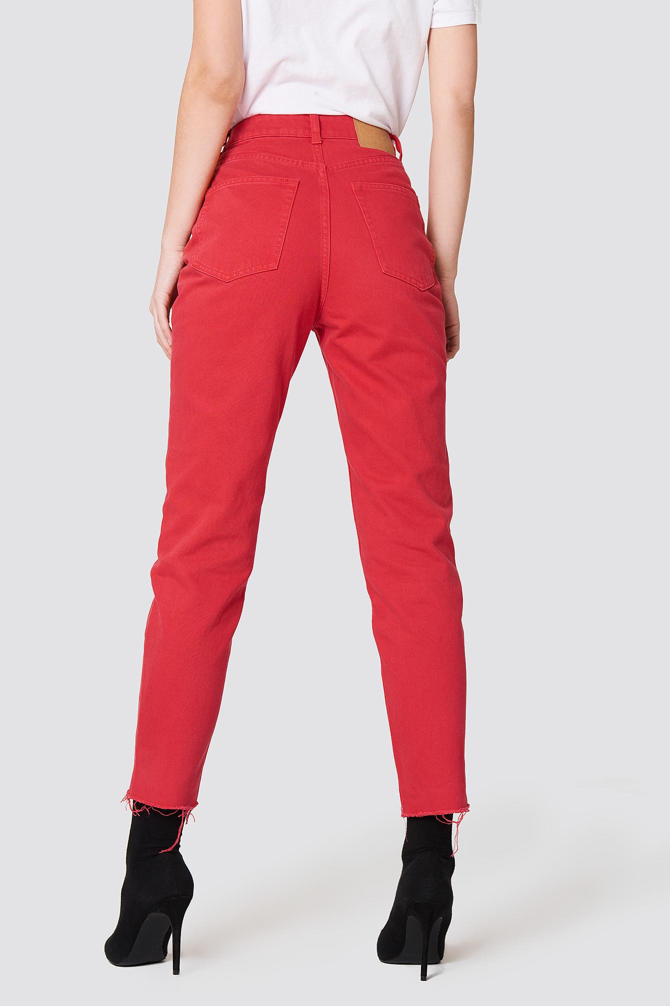 cheap red jeans