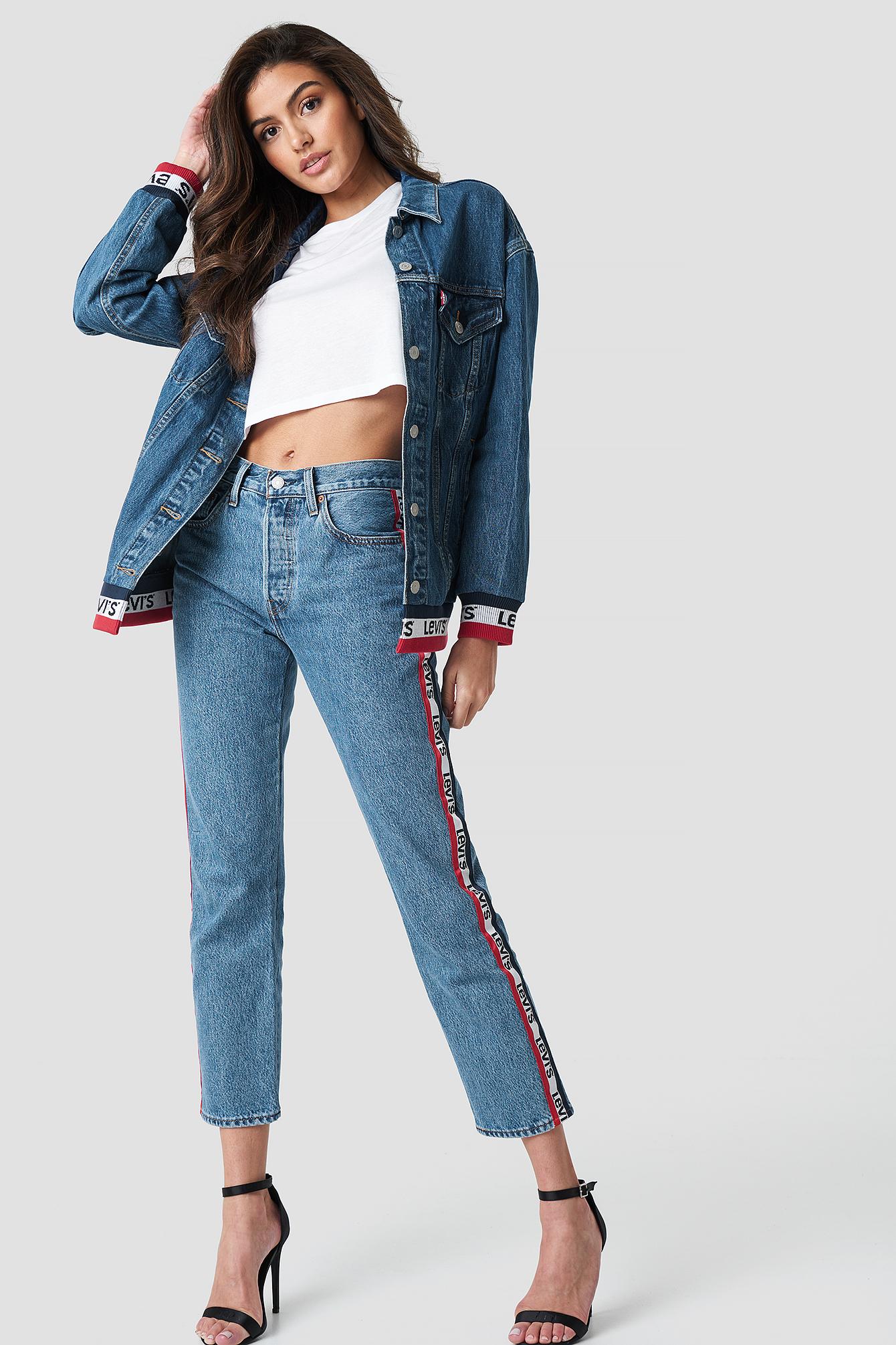 baggy sport tape trucker levi's