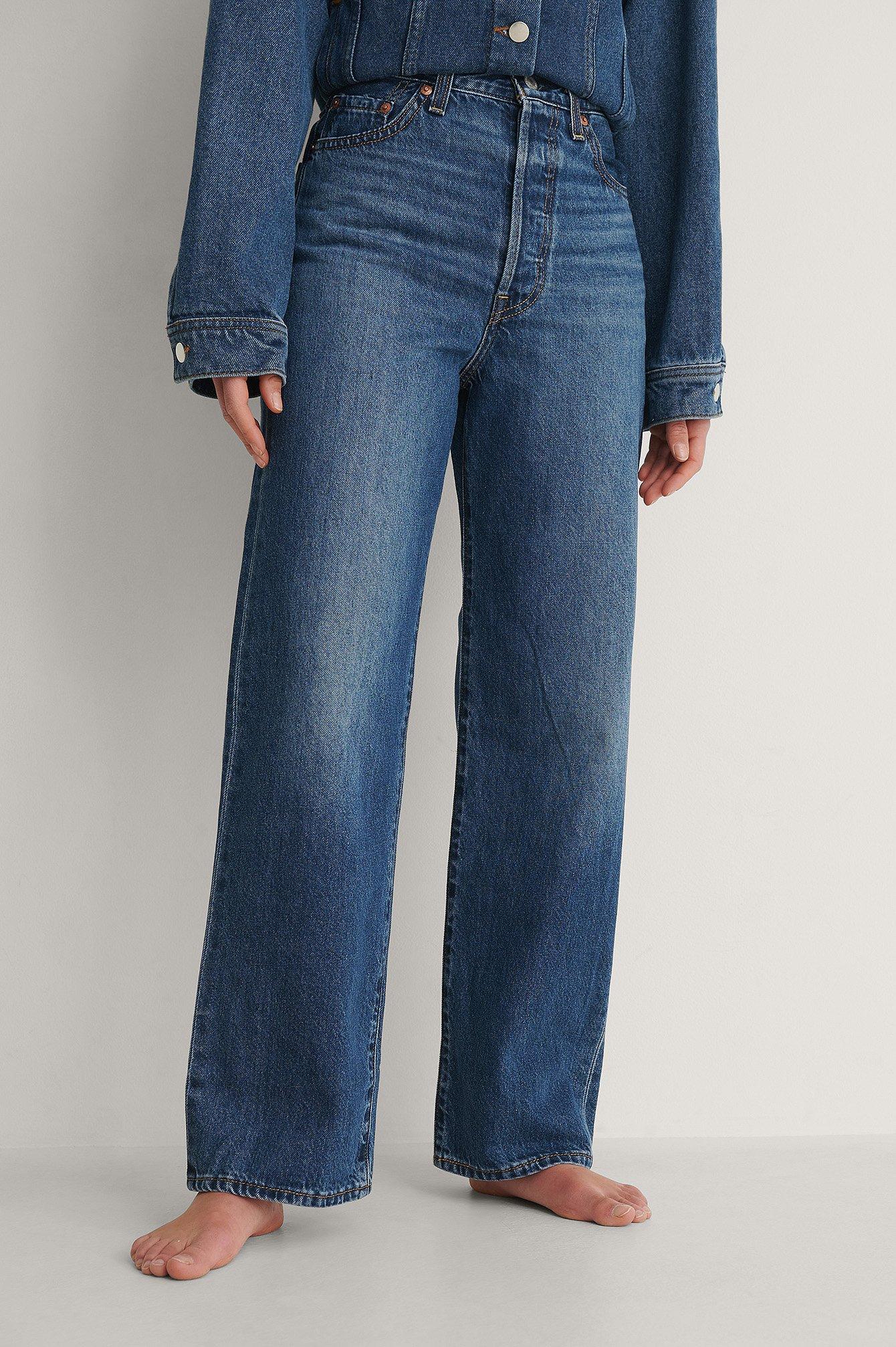 Blue Ribcage Straight Ankle Noe Fog 