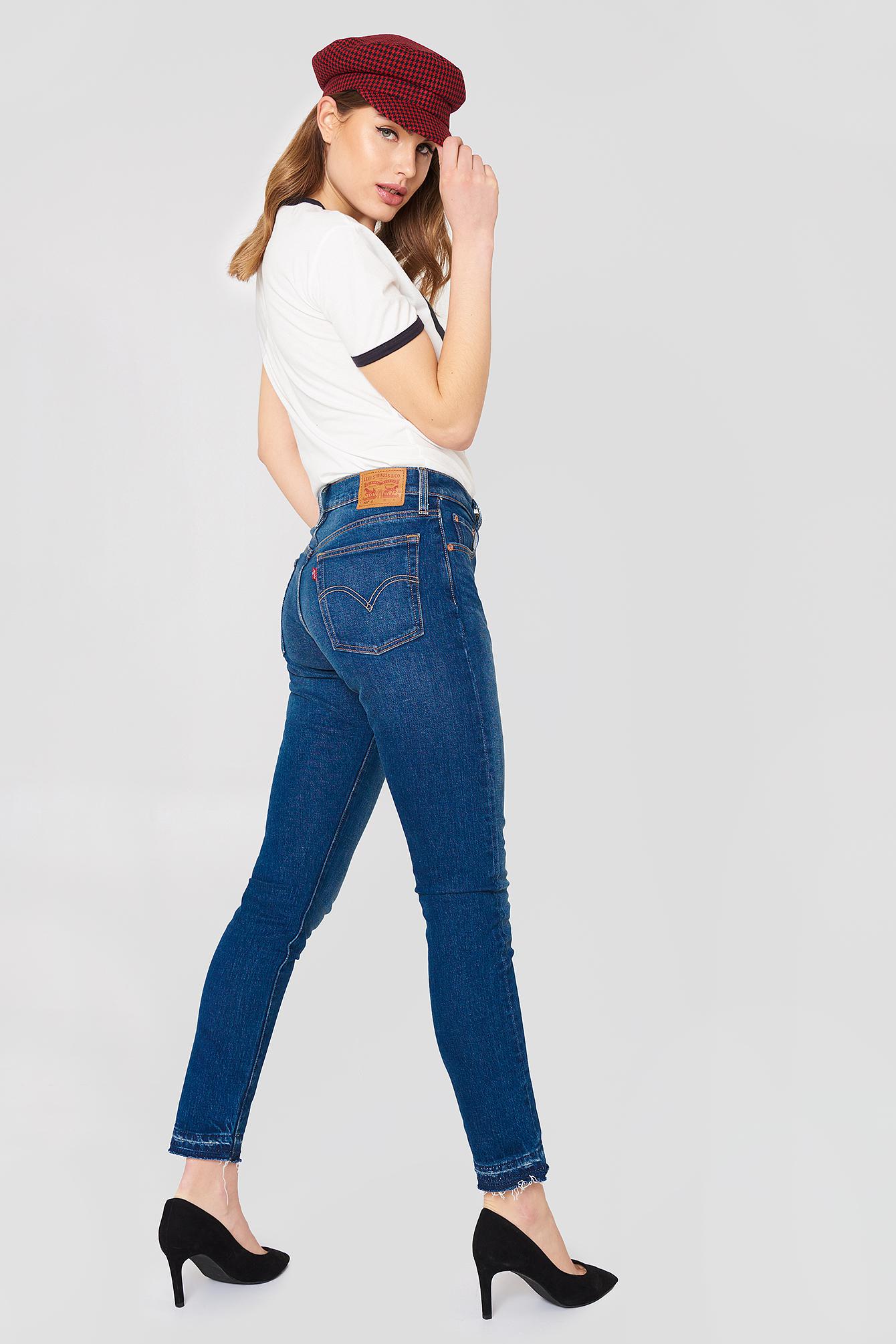 501 skinny jeans moody marble