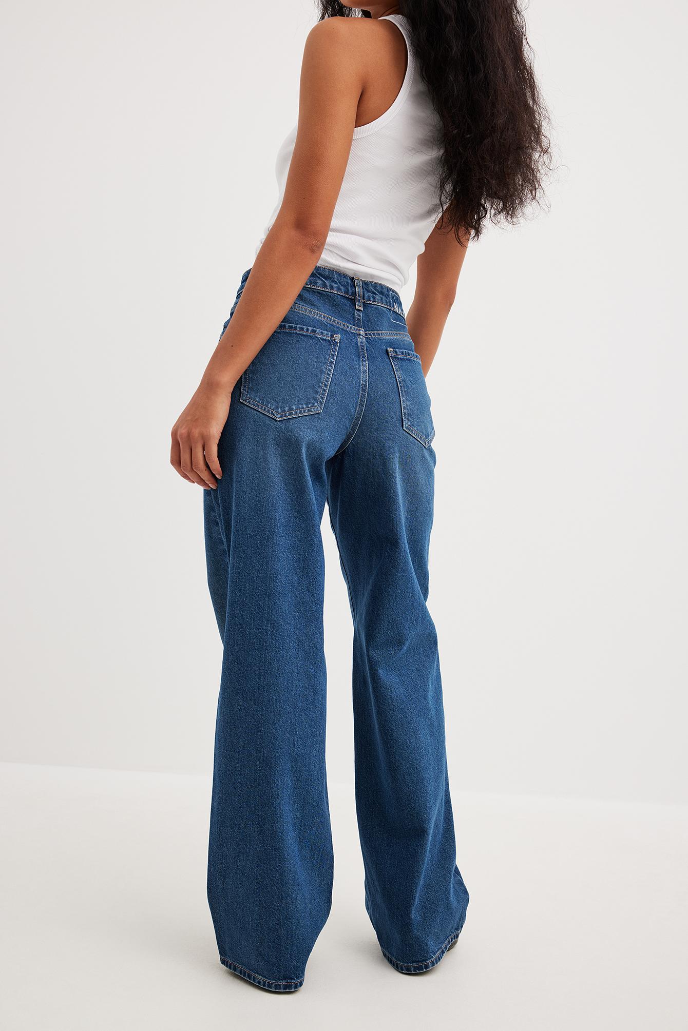 NA-KD Blue Recycled Jeans | Lyst