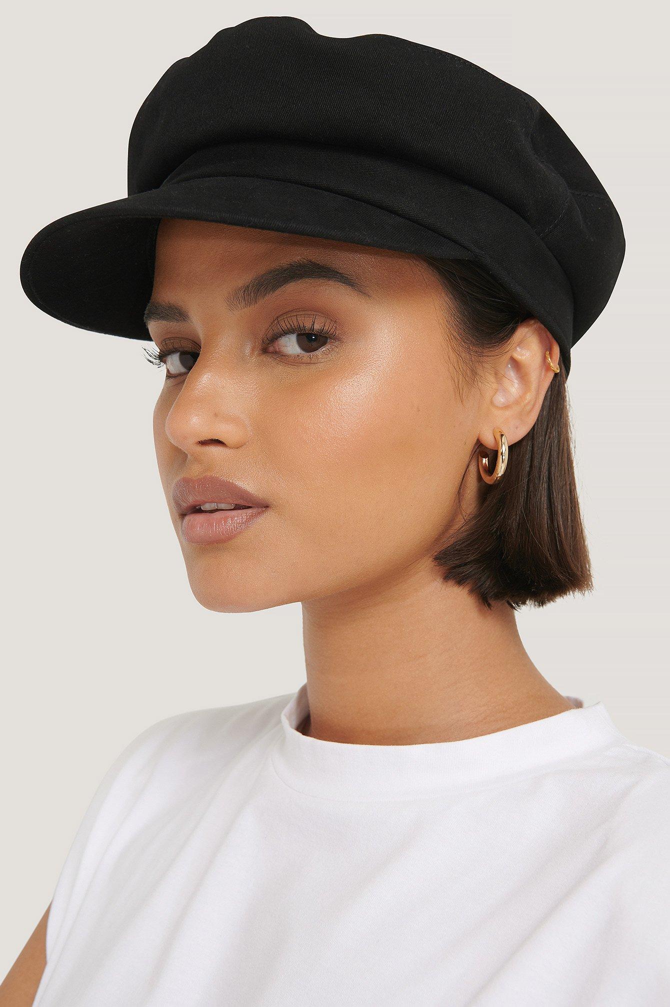 Calvin Klein Black Embroidery Logo Baker Hat - Lyst