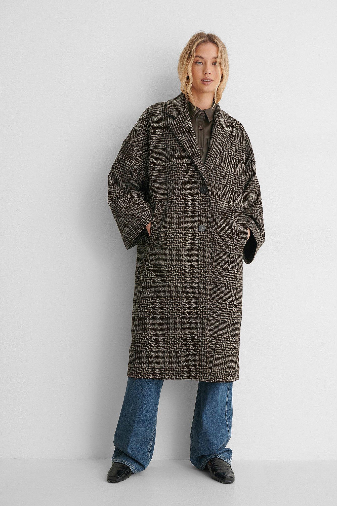 Mango Synthetic Brown Gauguin Coat Lyst