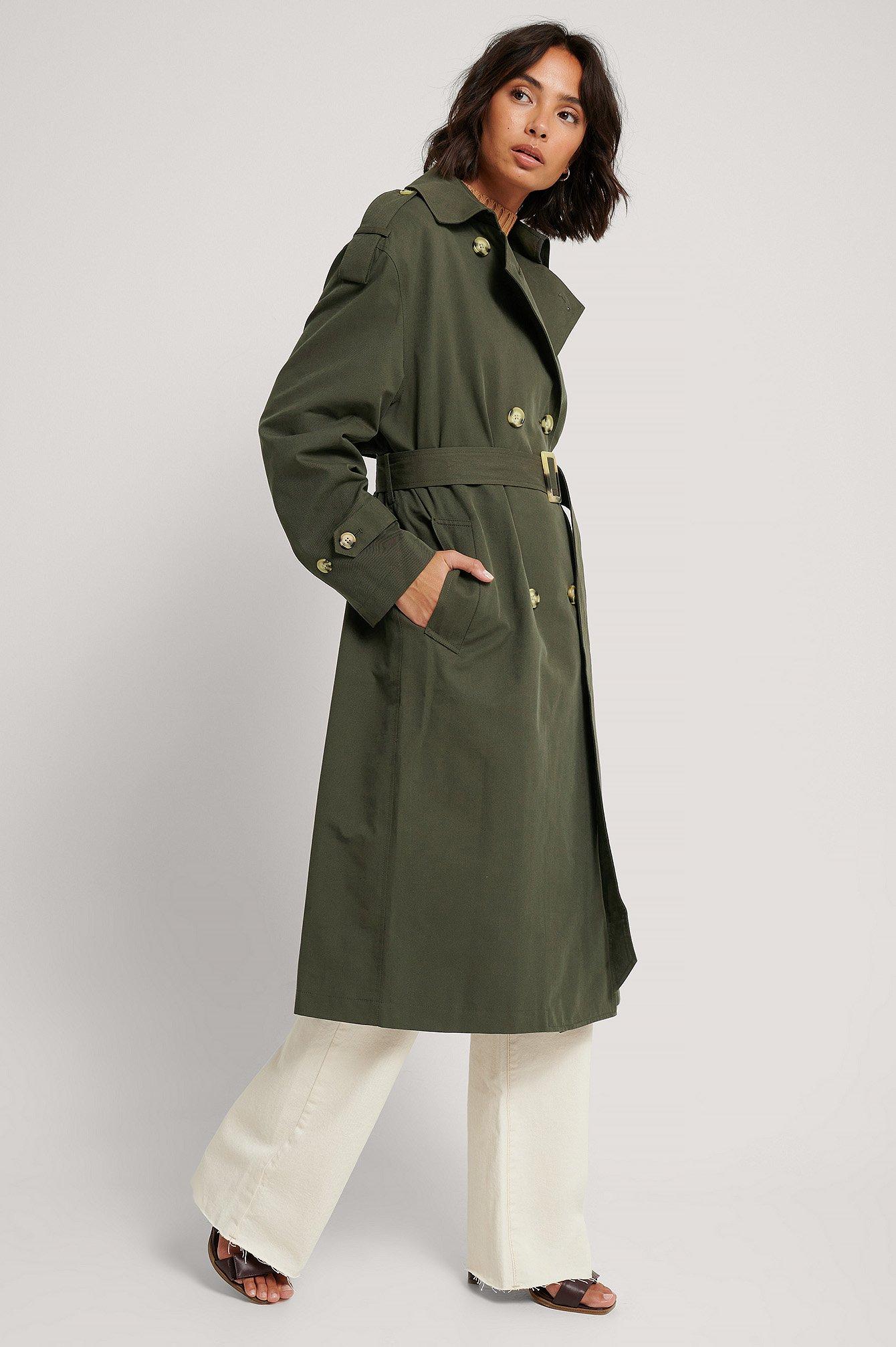 Green M Mango Trench coat discount 93% WOMEN FASHION Coats NO STYLE 