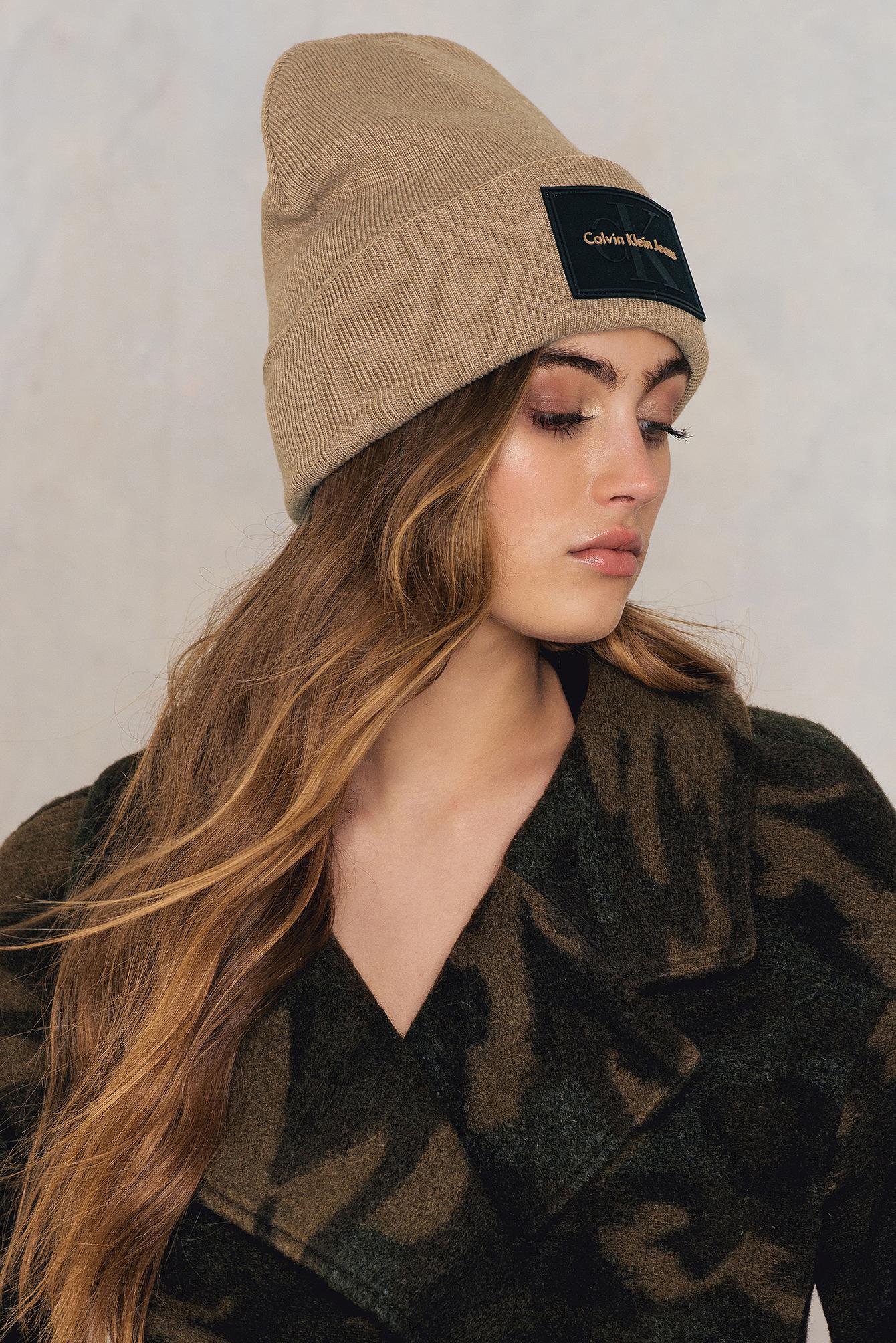 calvin klein beanie hat womens
