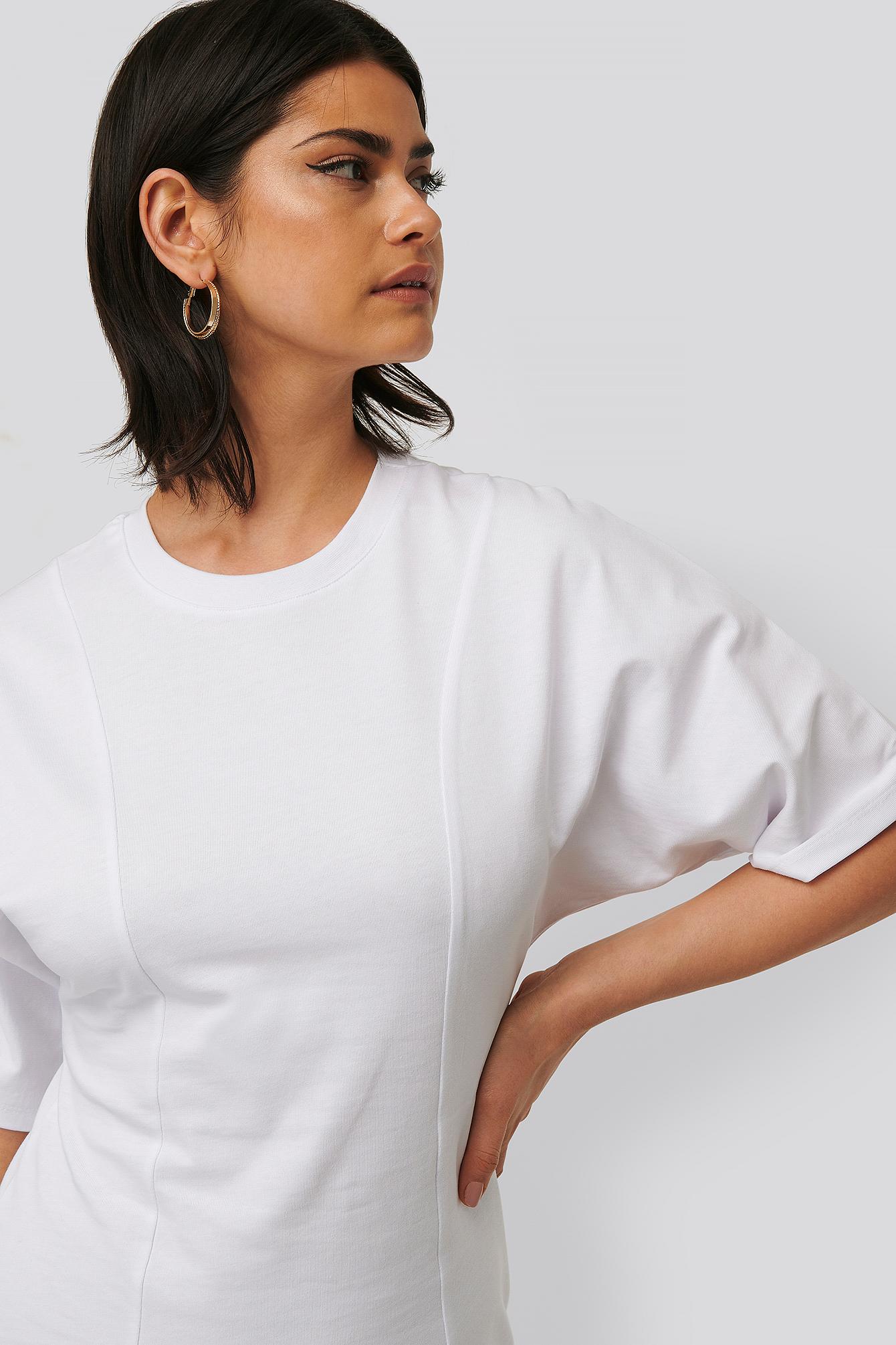 fitted white shirt dress