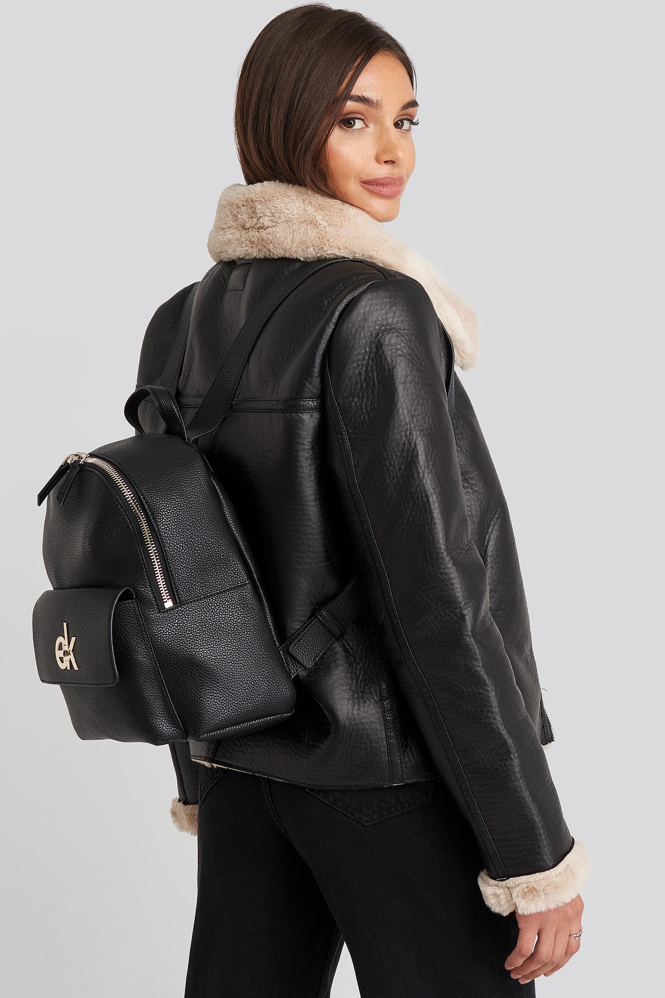 calvin klein lock backpack