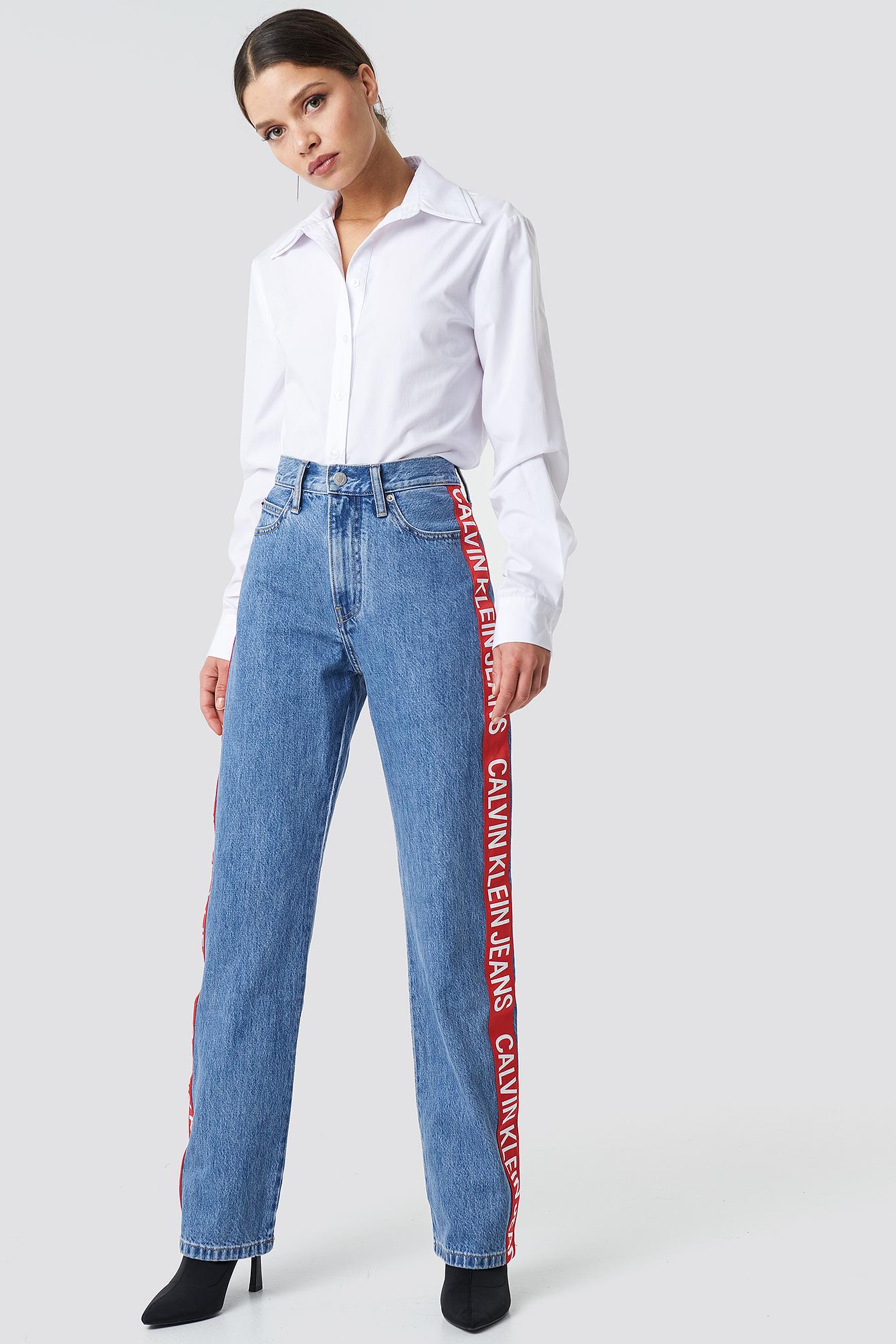 calvin klein jeans with stripe