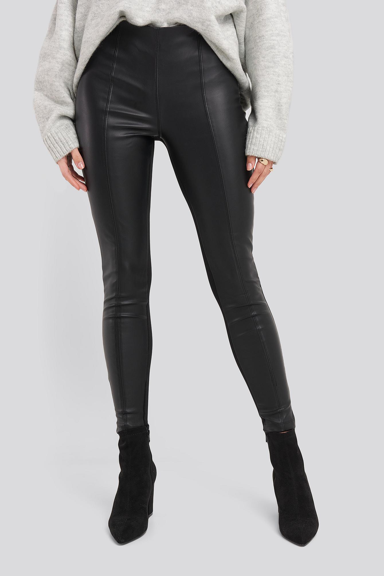 legging cuir mango