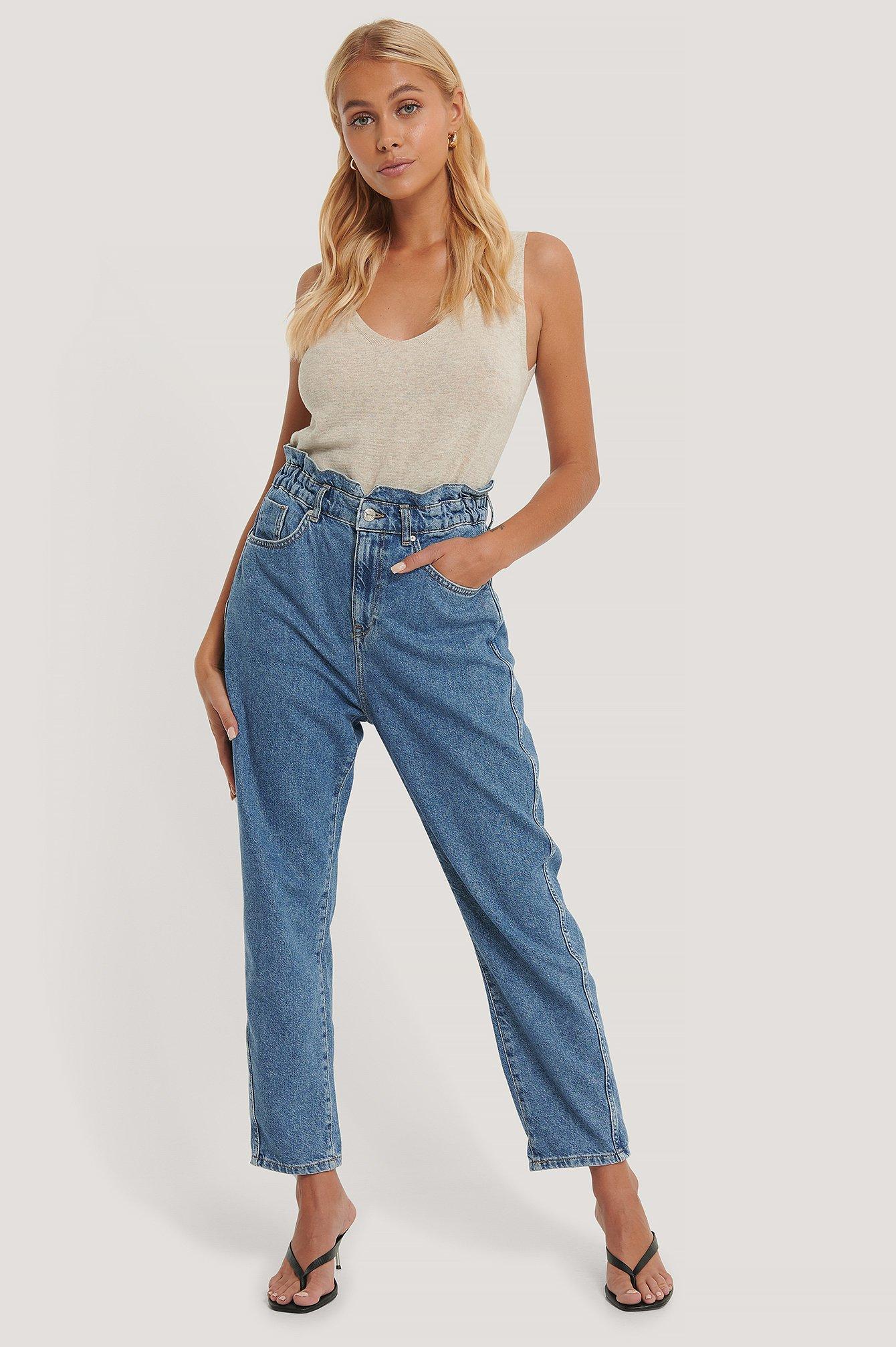 Mango Denim Blue Slouchy Jeans Lyst
