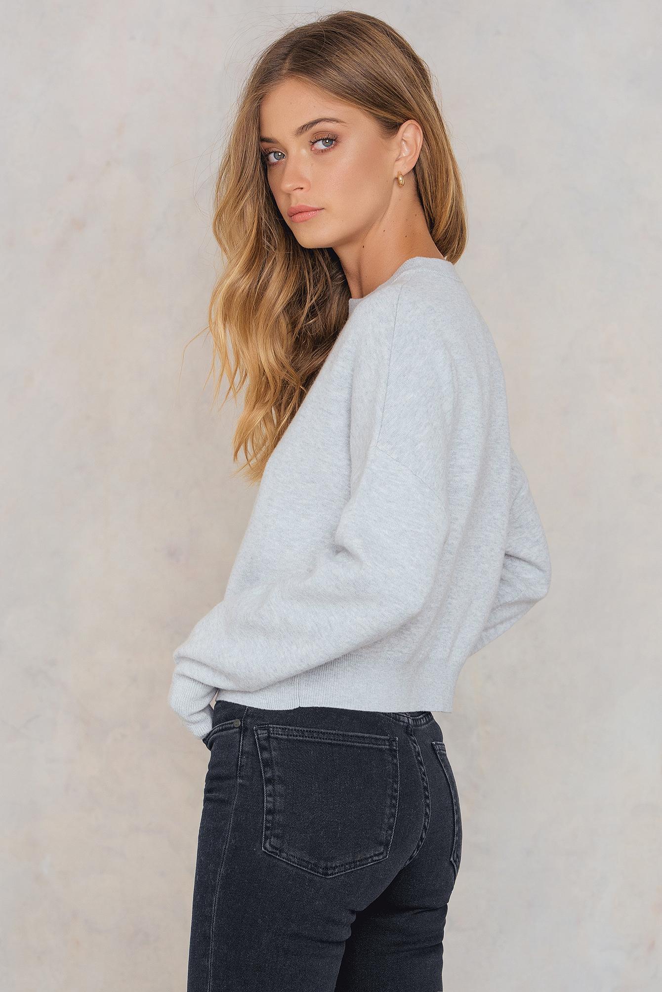 Filippa K Cashmere Double Knit Sweater in Light Grey Melange (Gray) Lyst