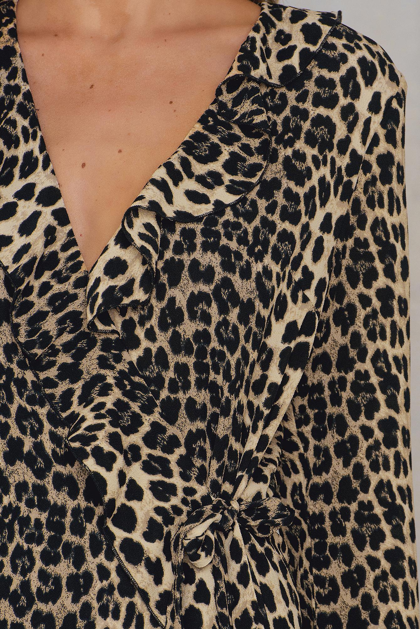 saint tropez leopard print dress