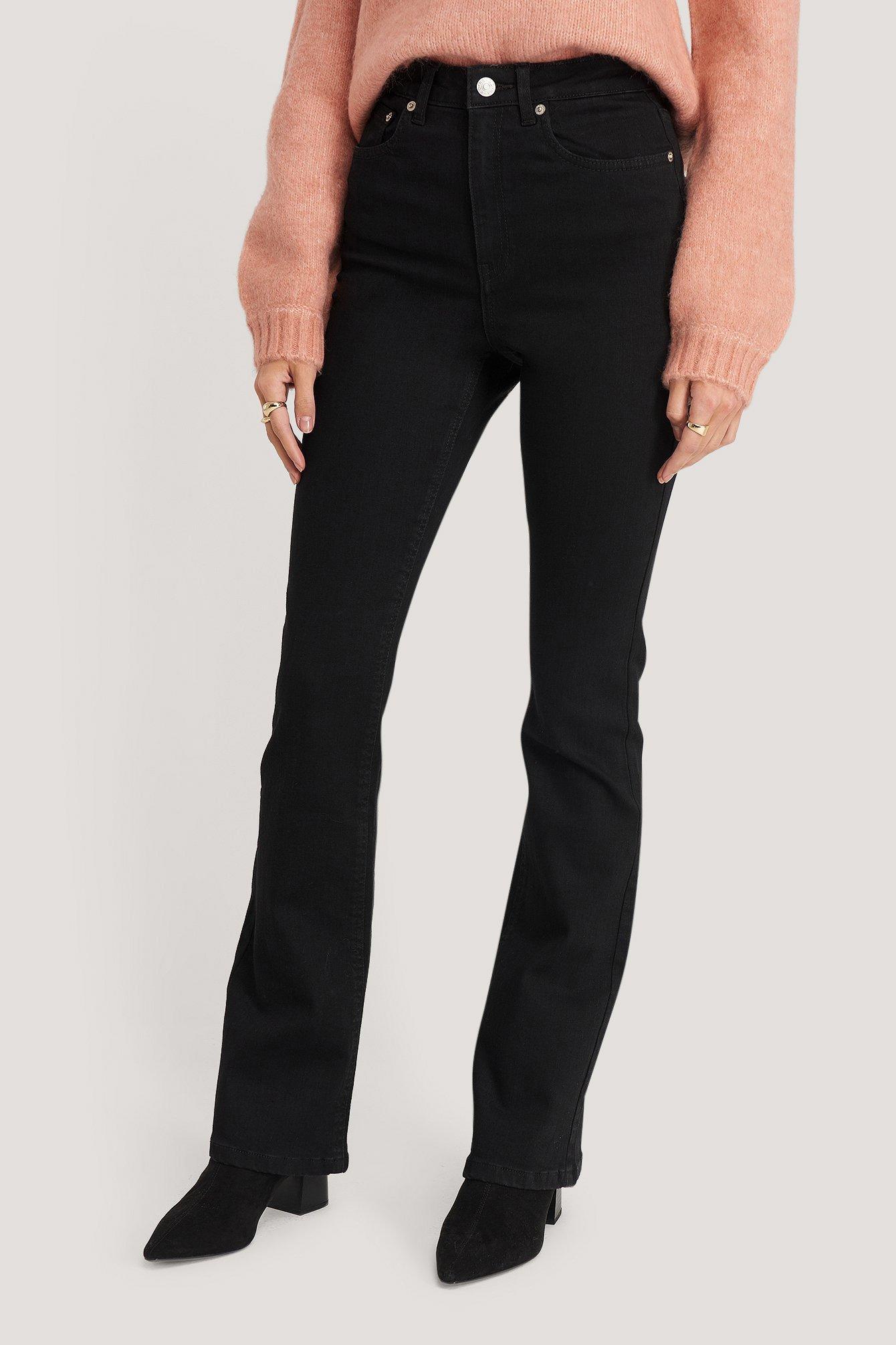 black skinny bootcut jeans
