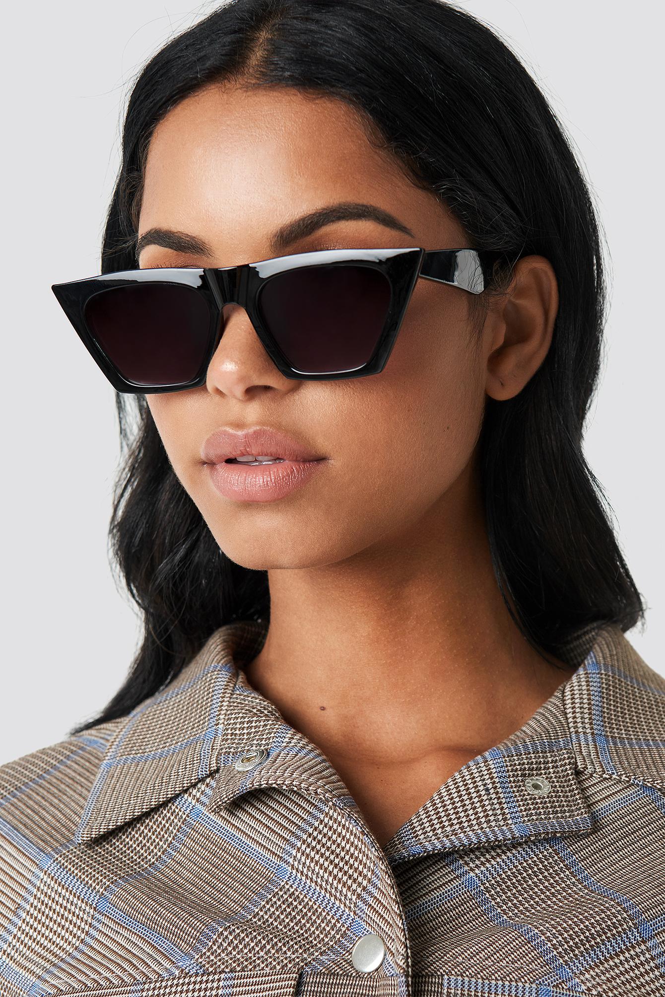 sharp cat eye sunglasses