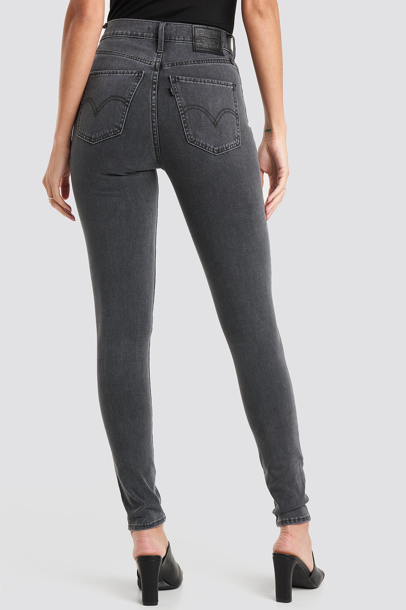 Levi's Cotton Grey Mile High Super Skinny Smoke Show in Gray | Lyst