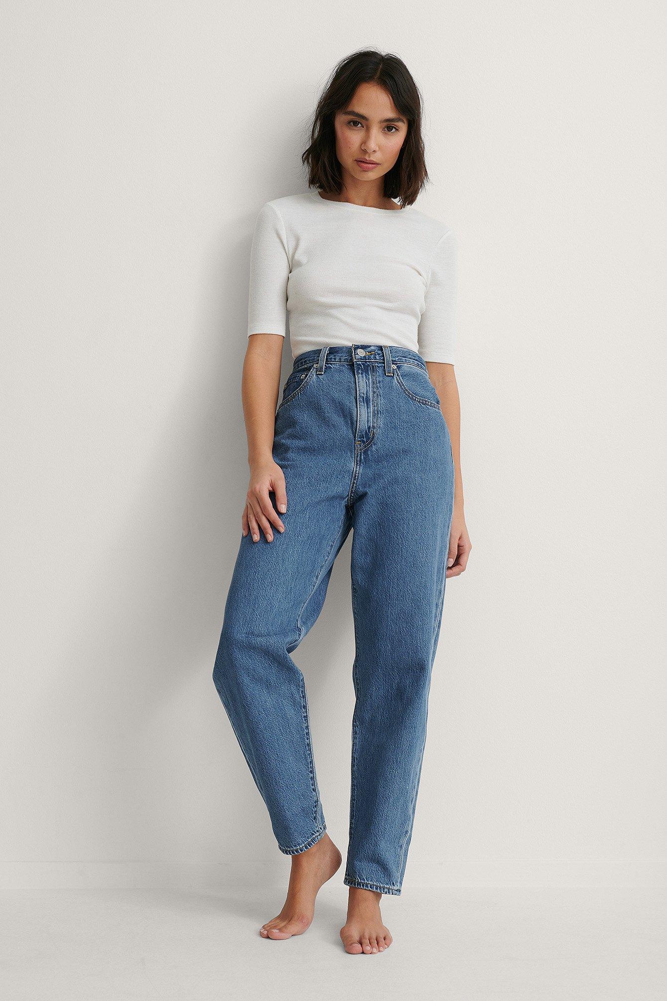 levi's high loose taper jeans