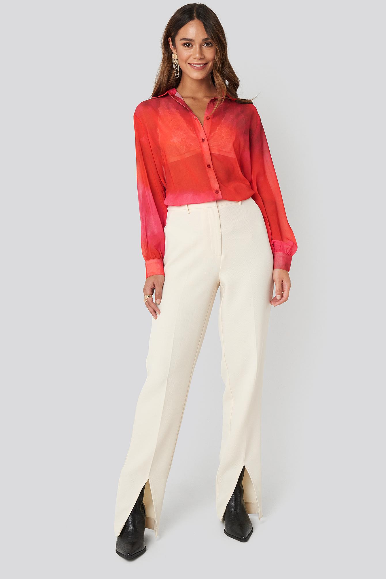 red tie dye shirt womens