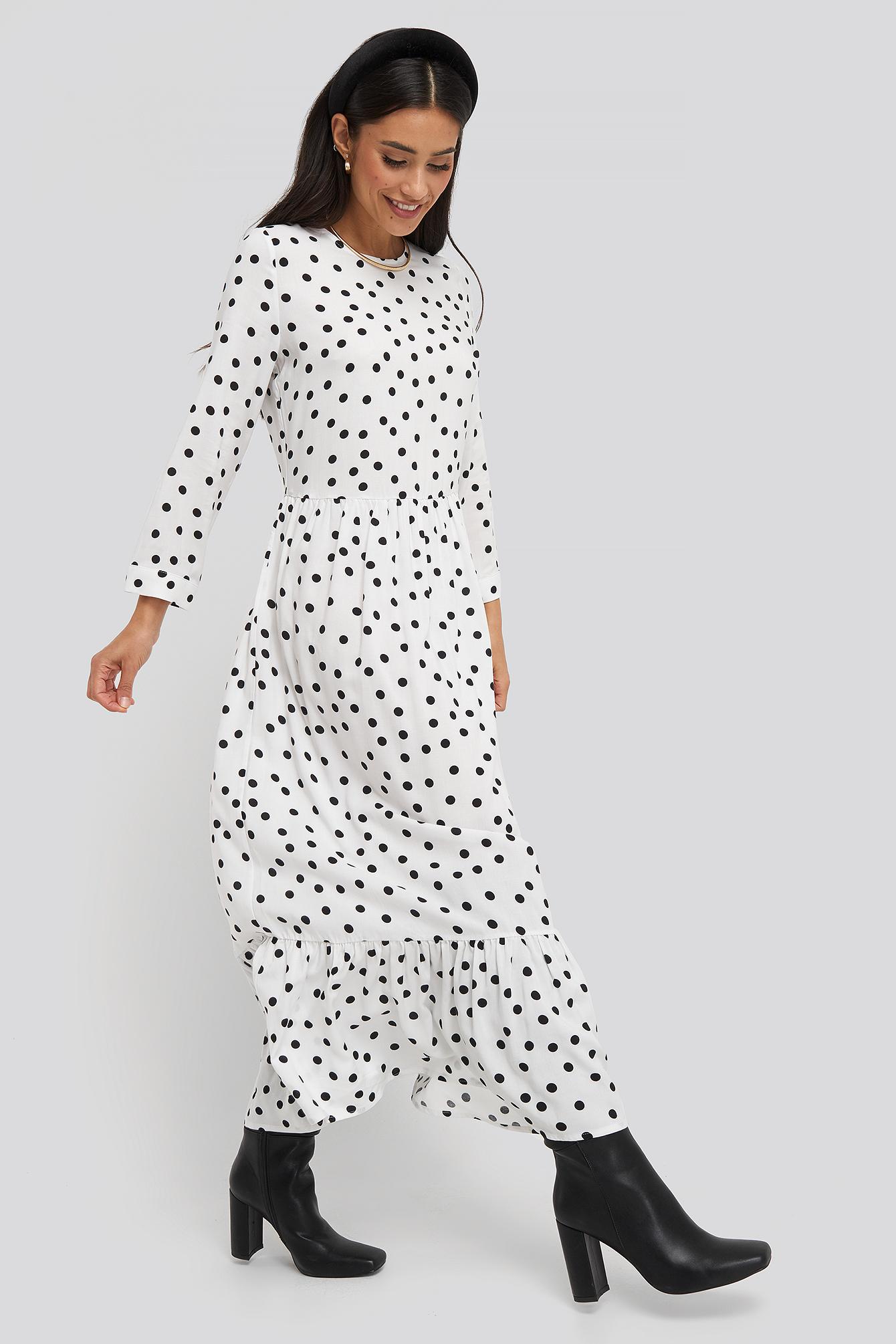 round neck midi dress