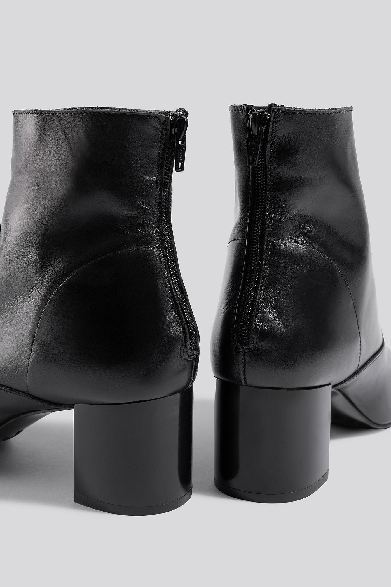 mango black ankle boots