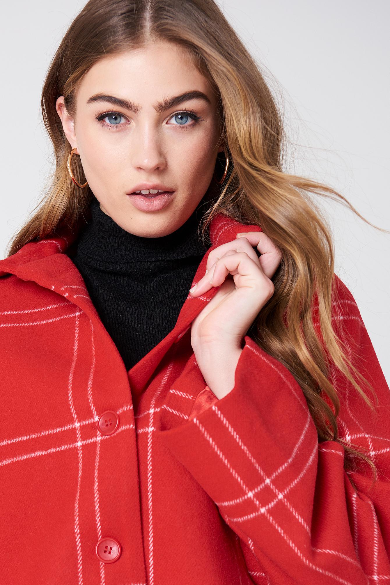 short checked jacket