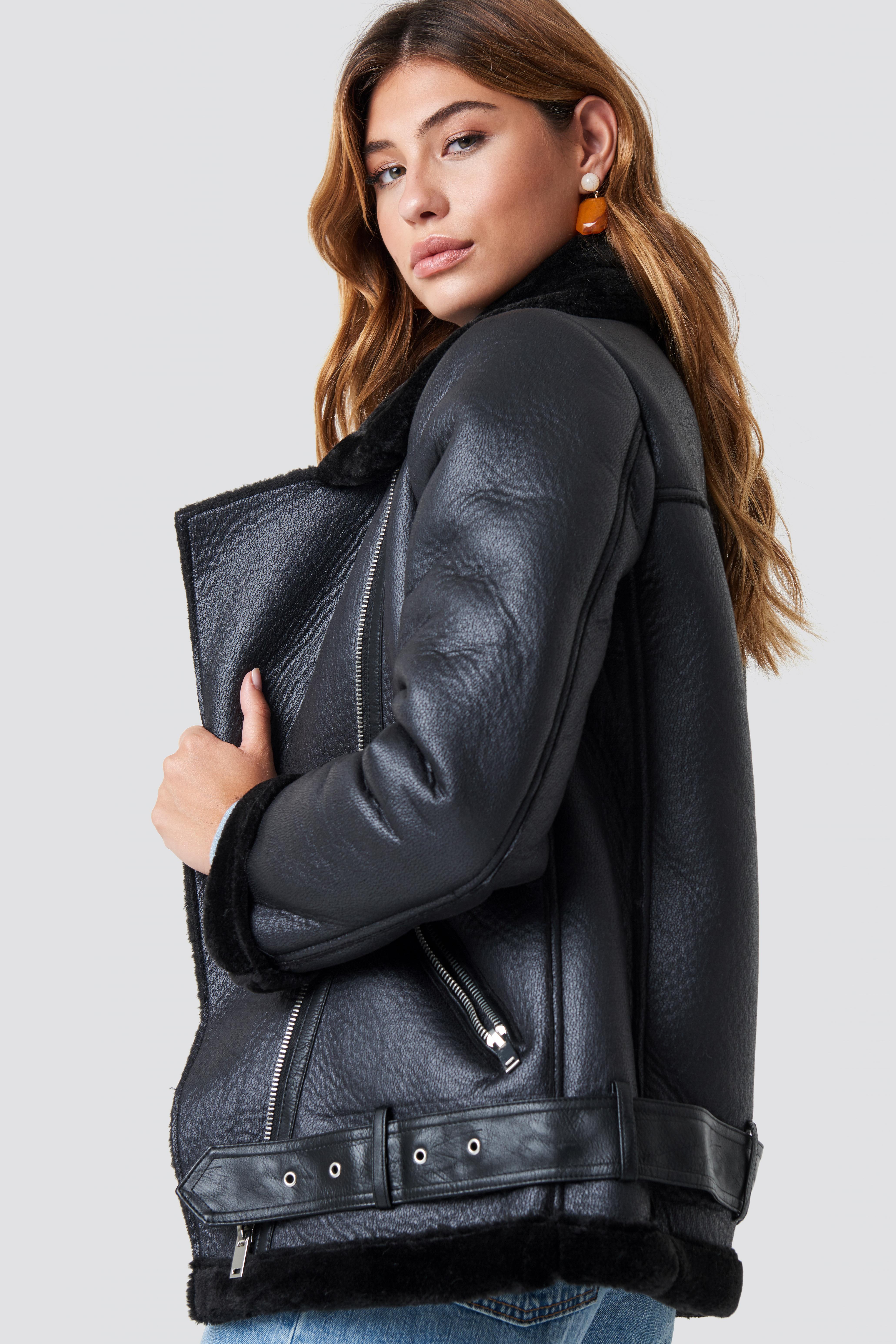belted aviator jacket