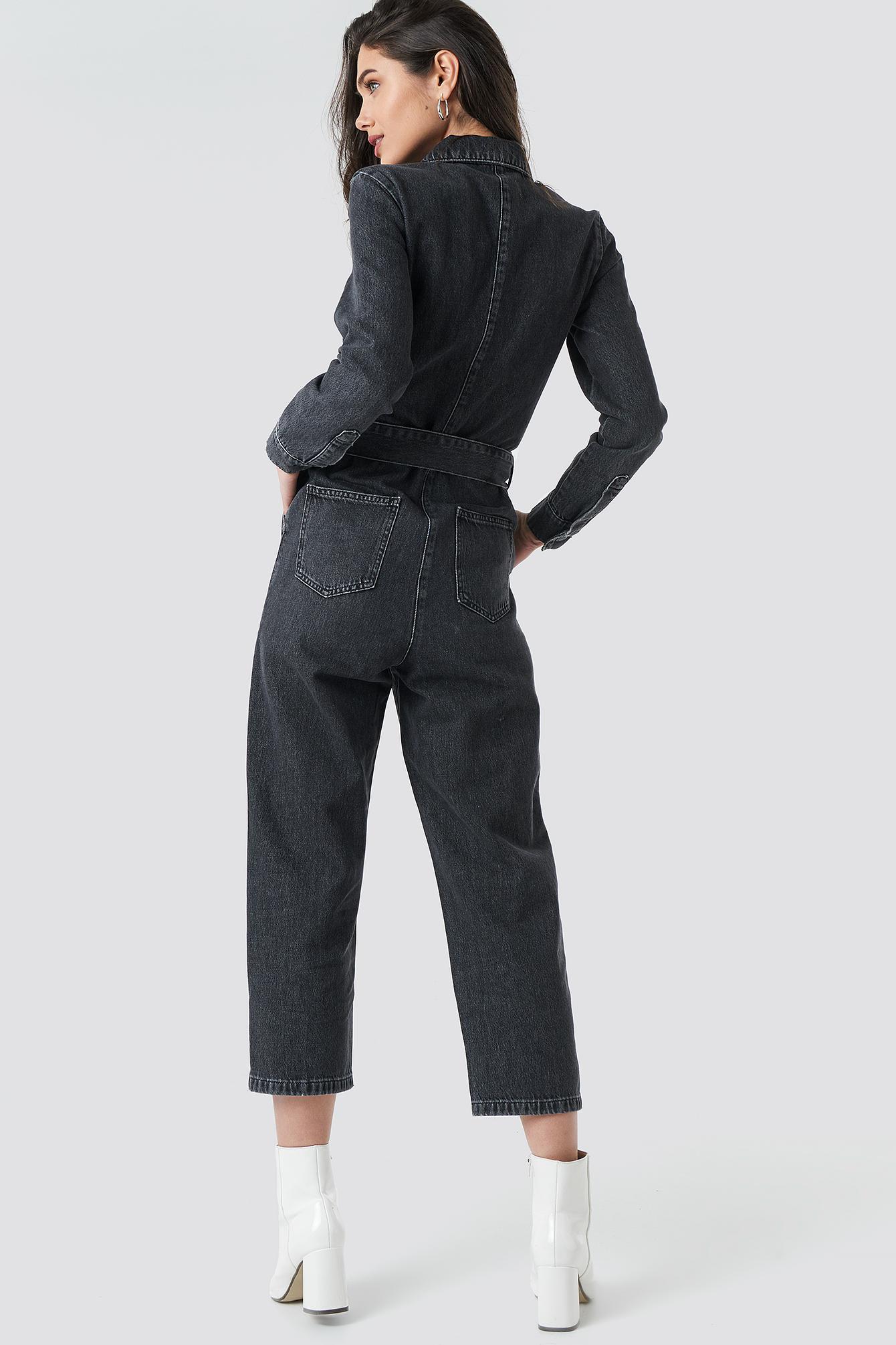 na kd jeans jumpsuit