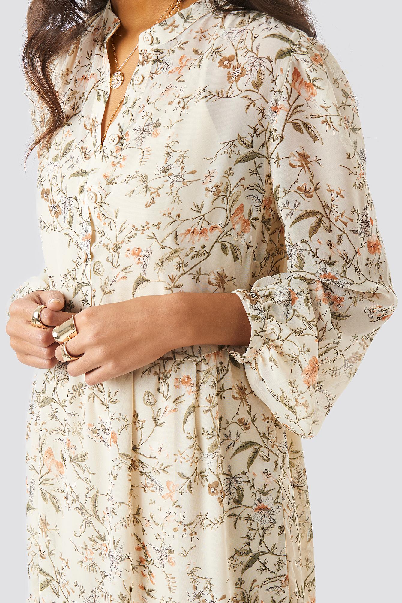 flower print midi dress
