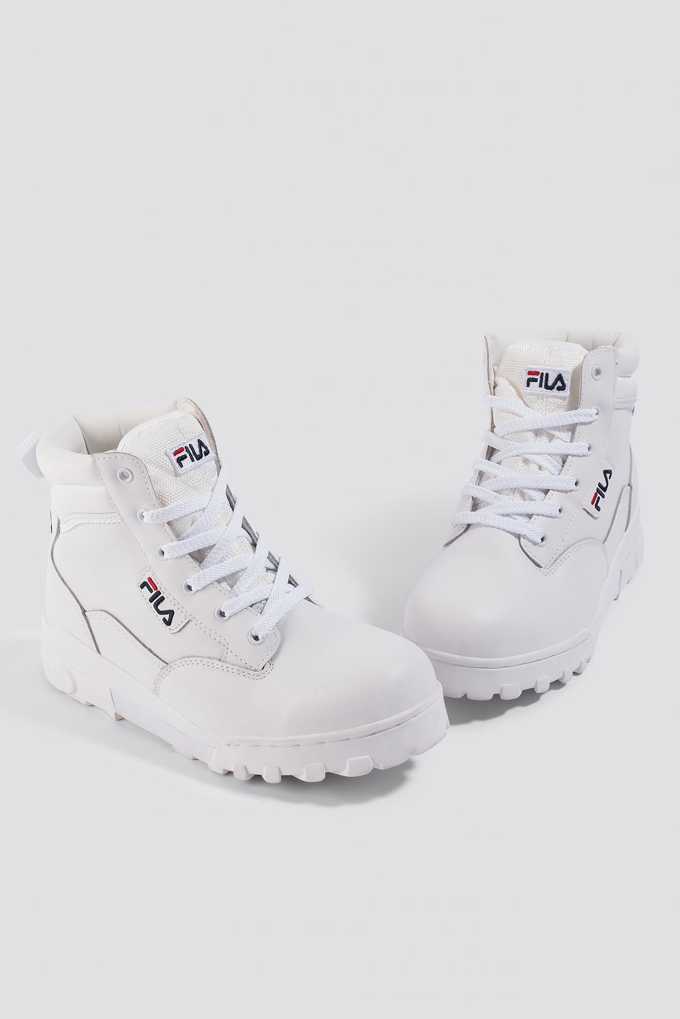 Fila Leather Grunge Mid Wmn Boot White - Lyst