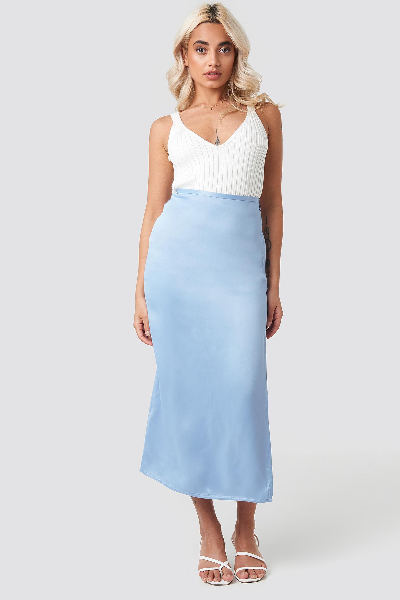 satin skirt mango