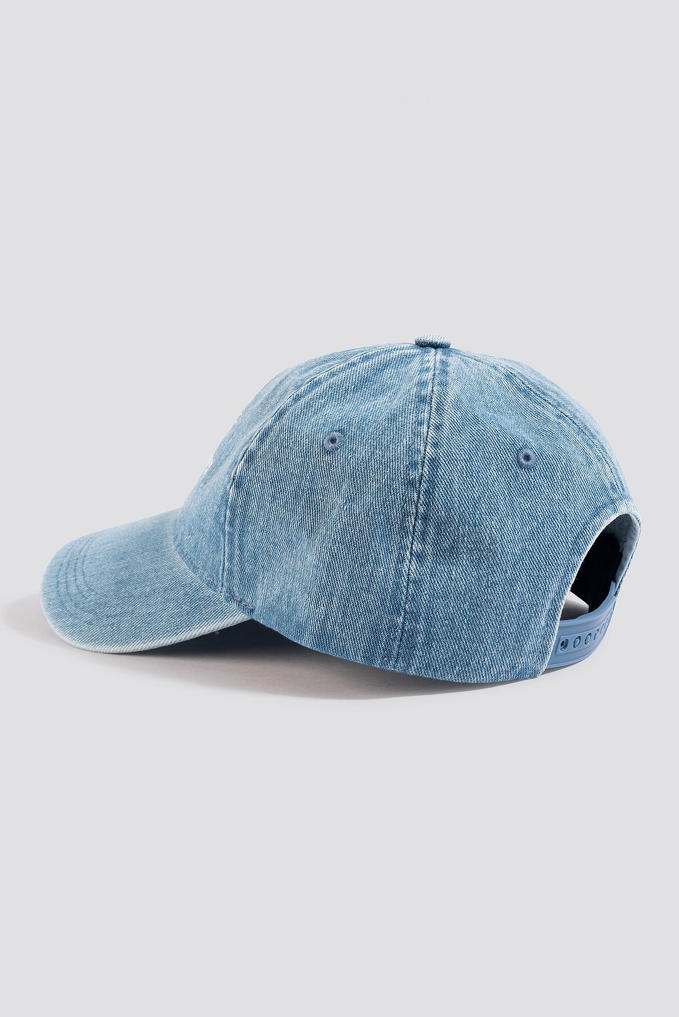 Calvin Klein Jeans, Accessories, Calvin Klein Light Blue Denim  Embroidered Monogram Logo Wash Dye Hat Cap