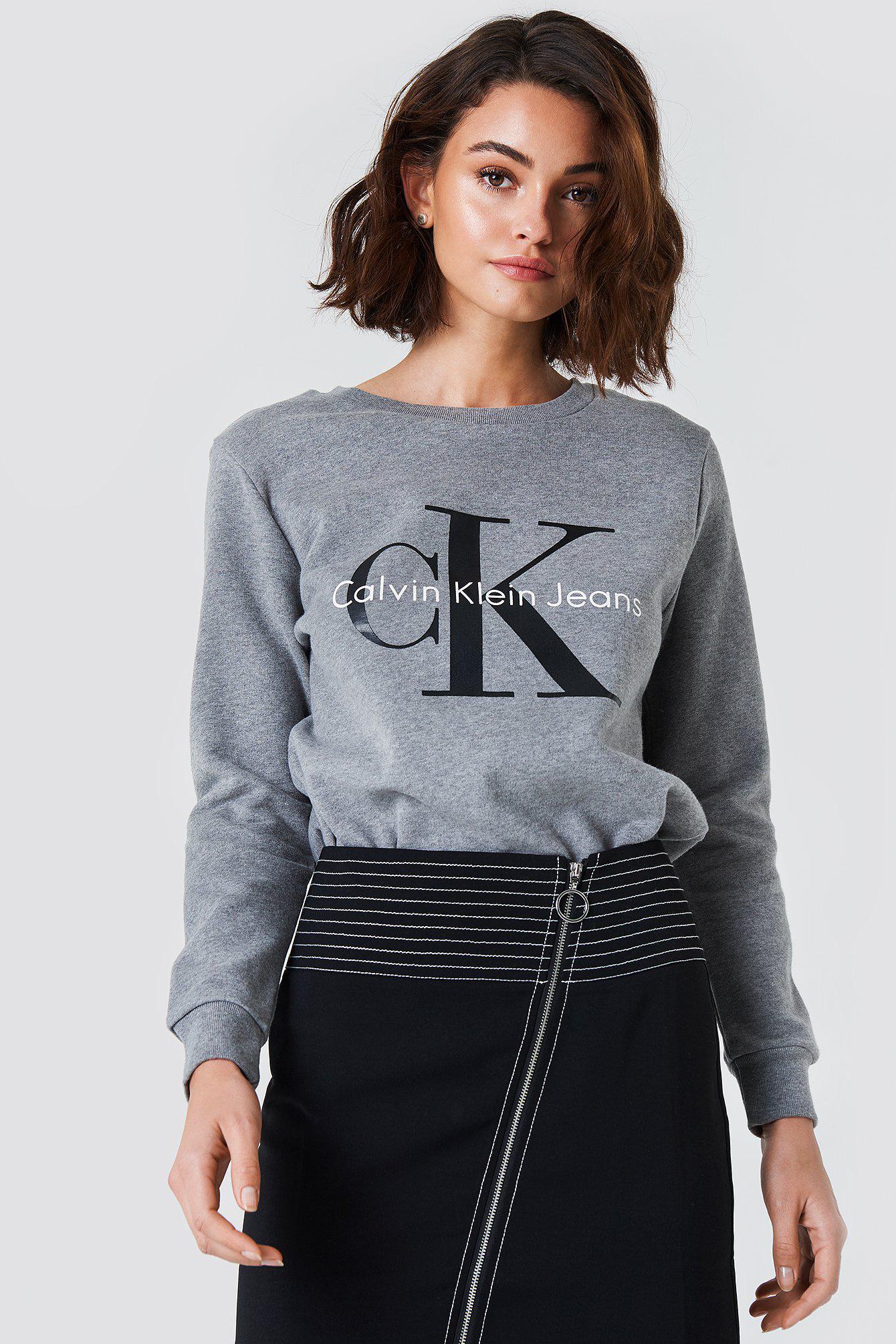 Download Lyst - Calvin Klein Crew Neck True Icon Sweatshirt Light ...