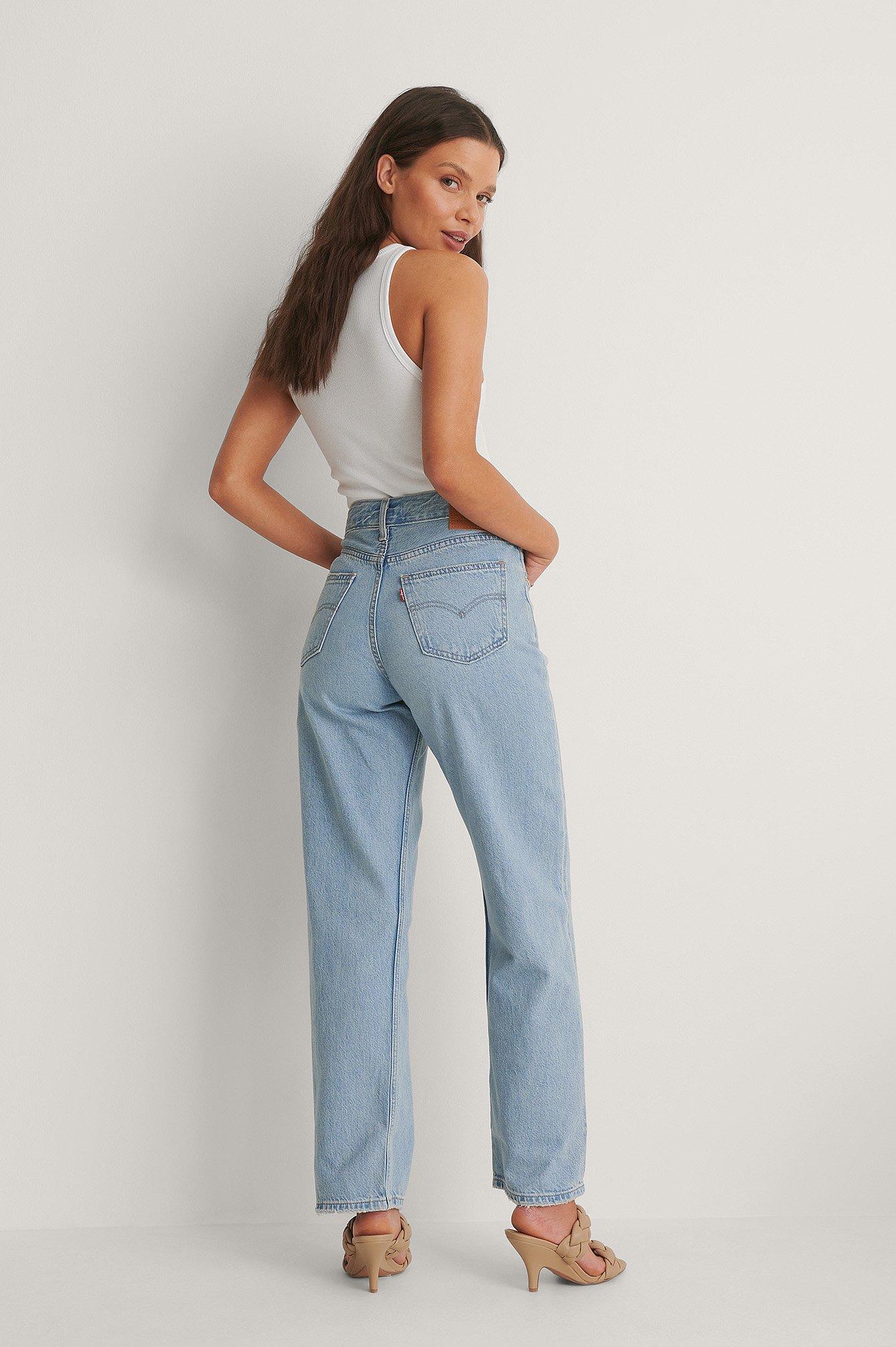 Levi's Blue Loose Straight Jeans Low Bow | Lyst