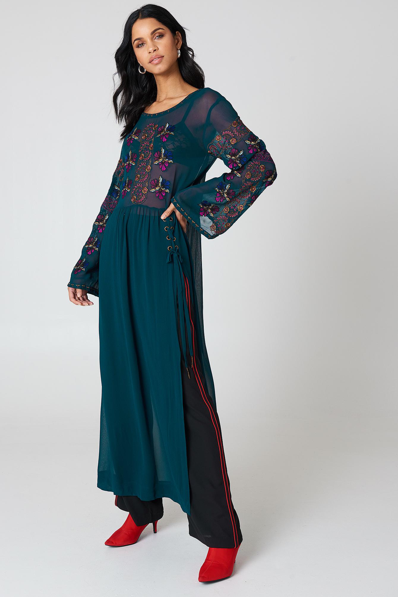 floral maxi top