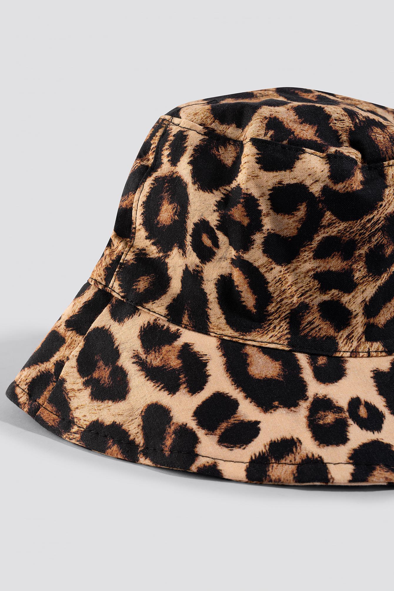 mango leopard bucket hat
