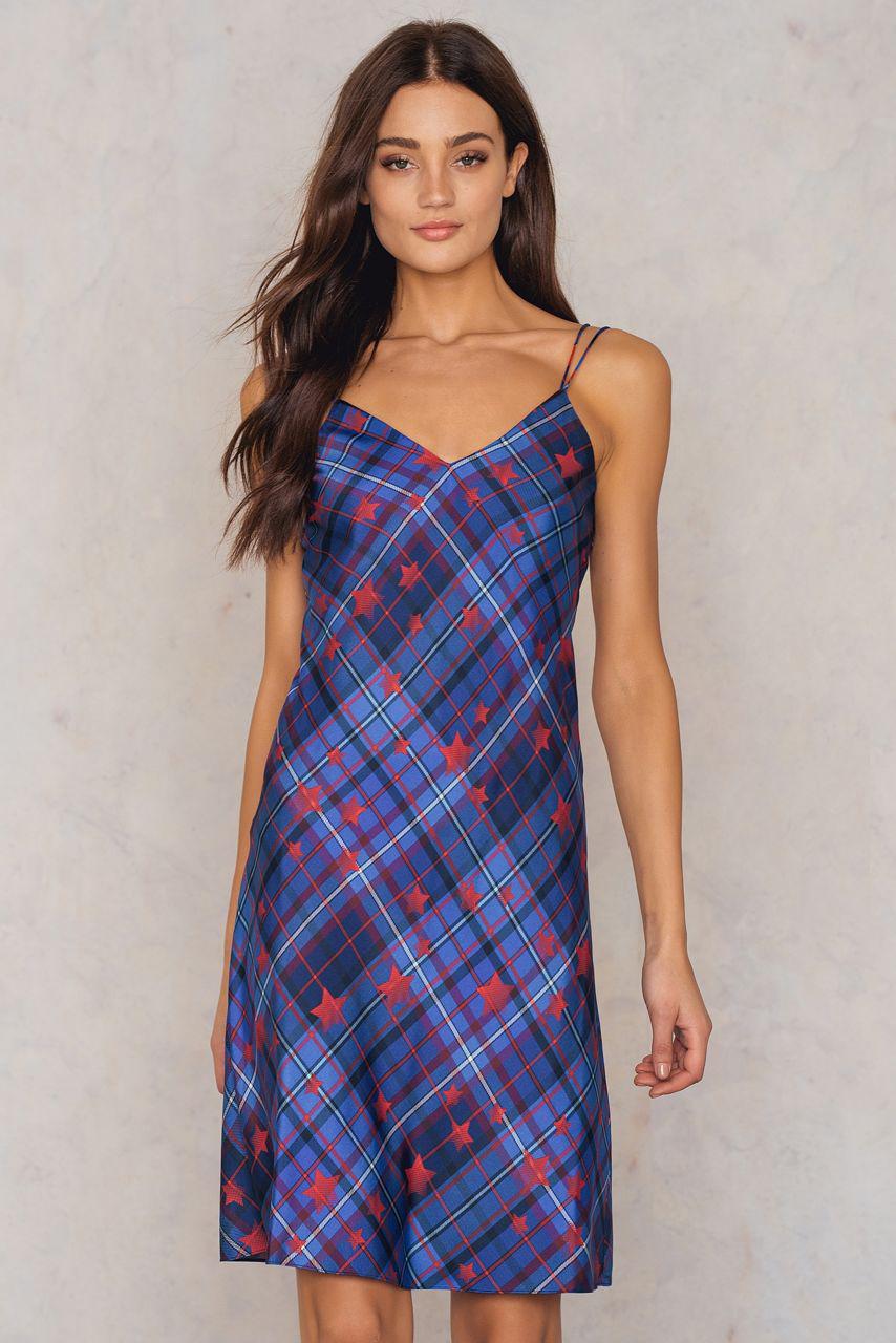 Gigi Hadid Silk Slipdress Short Gigi Star Print
