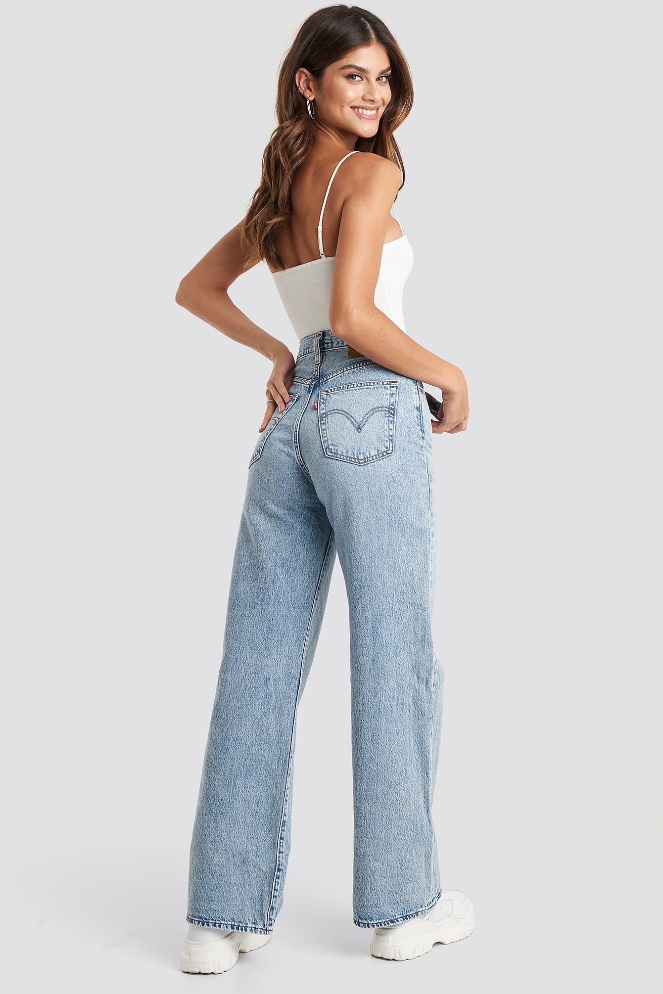 Introducir 60+ imagen levi’s wide leg high rise jeans