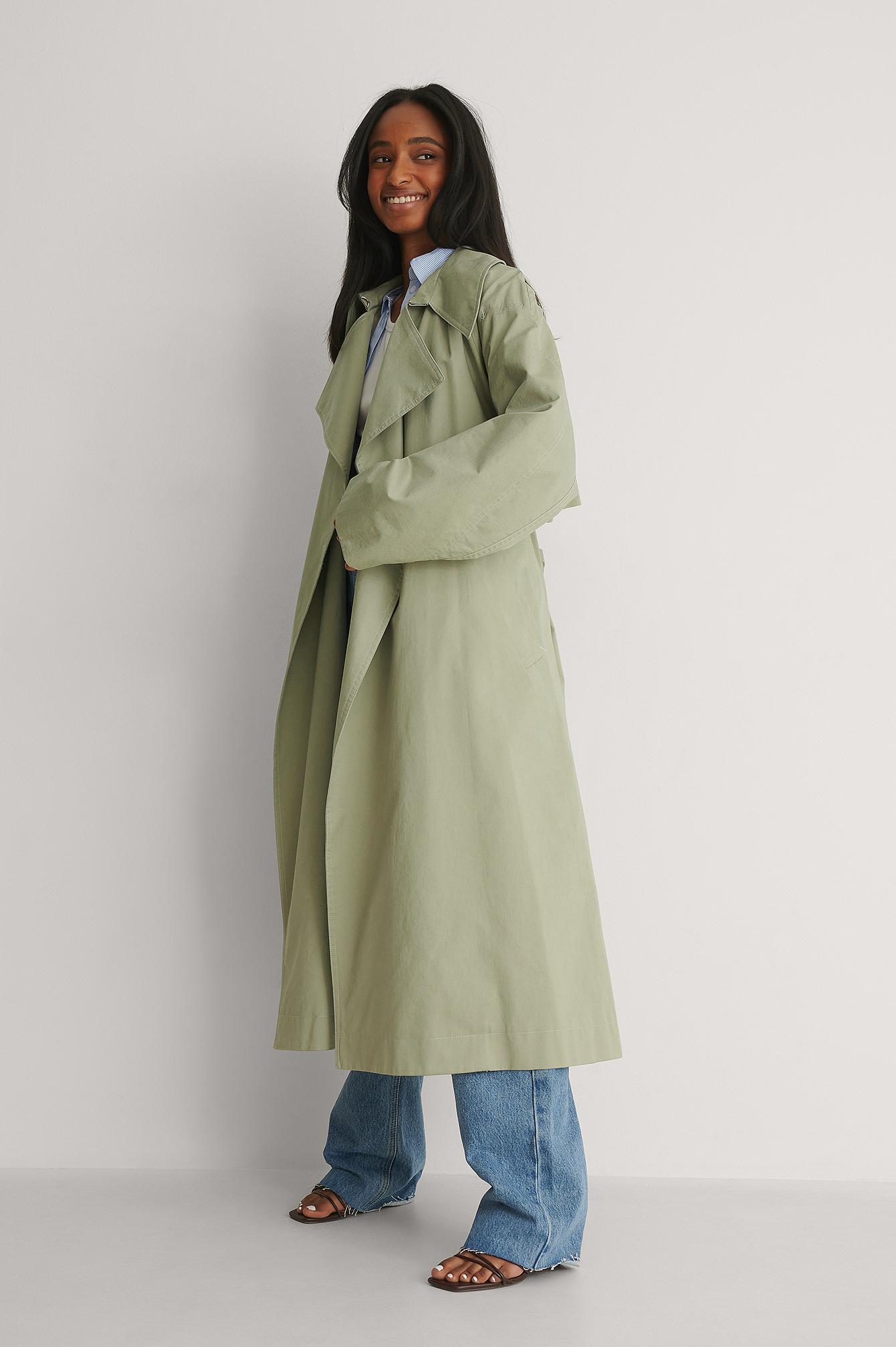 Mango Trenchcoat in het Groen | Lyst NL