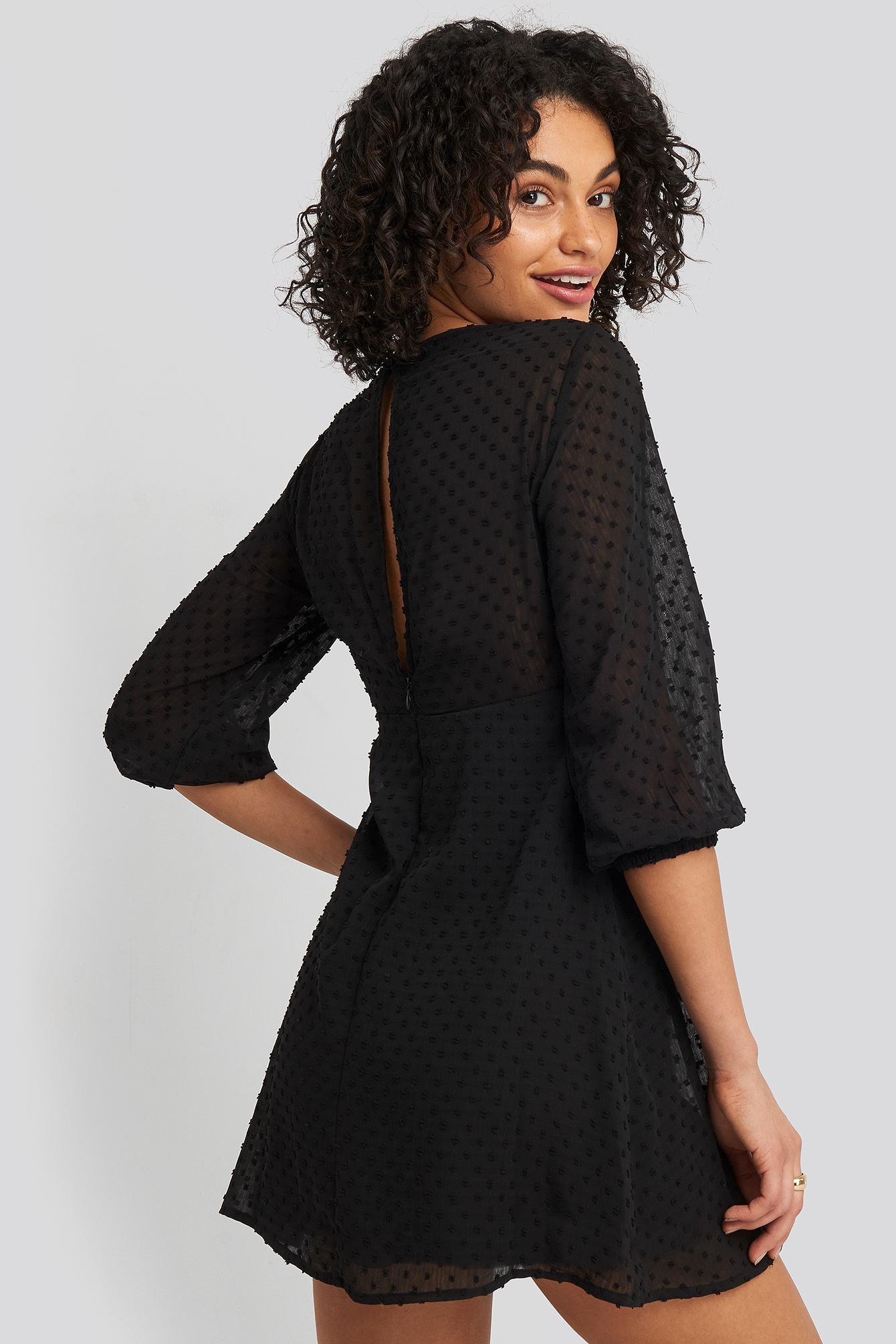 NA-KD Synthetic Black Dobby Spot Mini 